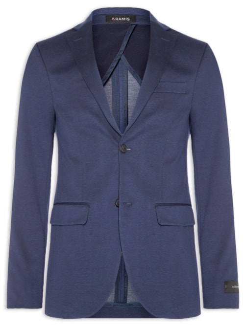 Paletó Masculino Malha Super Slim - Azul