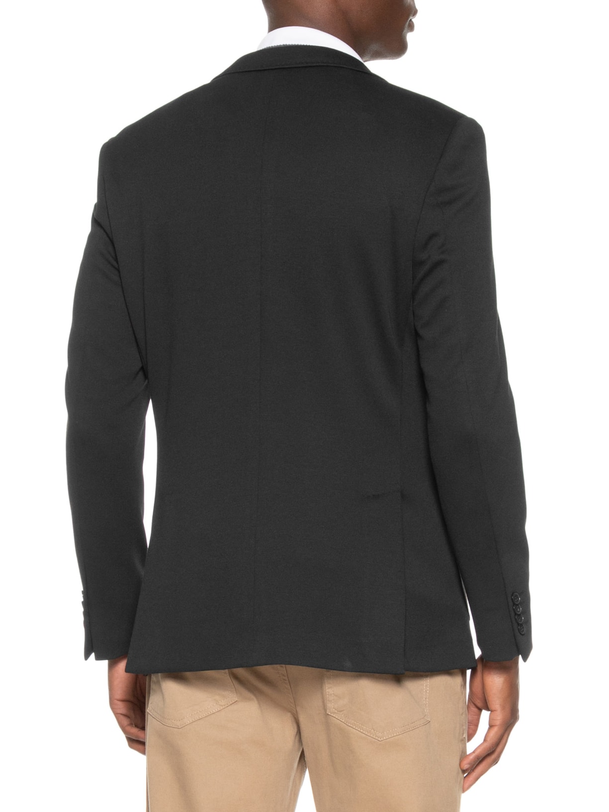 Paletó Masculino Sem Forro Malha Italiana Preto Paramount Alfaiataria