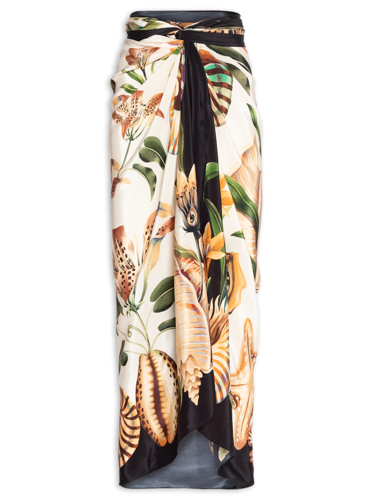 Panneaux Feminino Concha Surreal Lenço - Preto