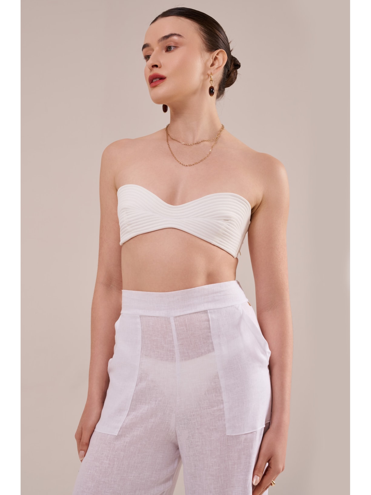 pantalona greta off white Suntime