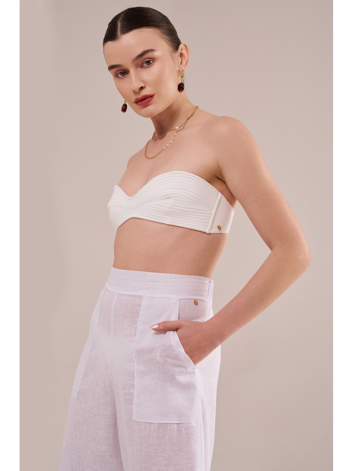 pantalona greta off white Suntime