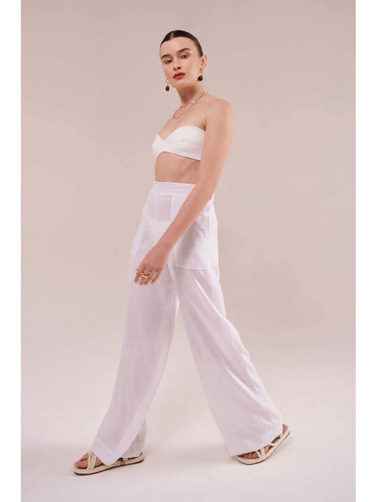 pantalona greta off white Suntime