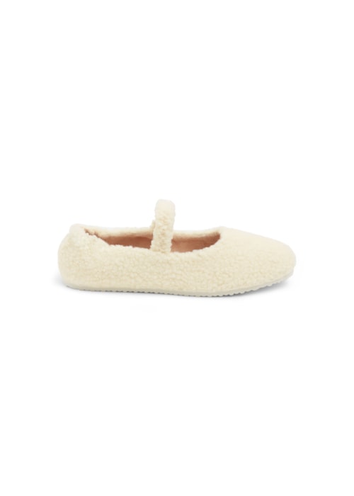 Pantufa Com Efeito Soft - Off-White