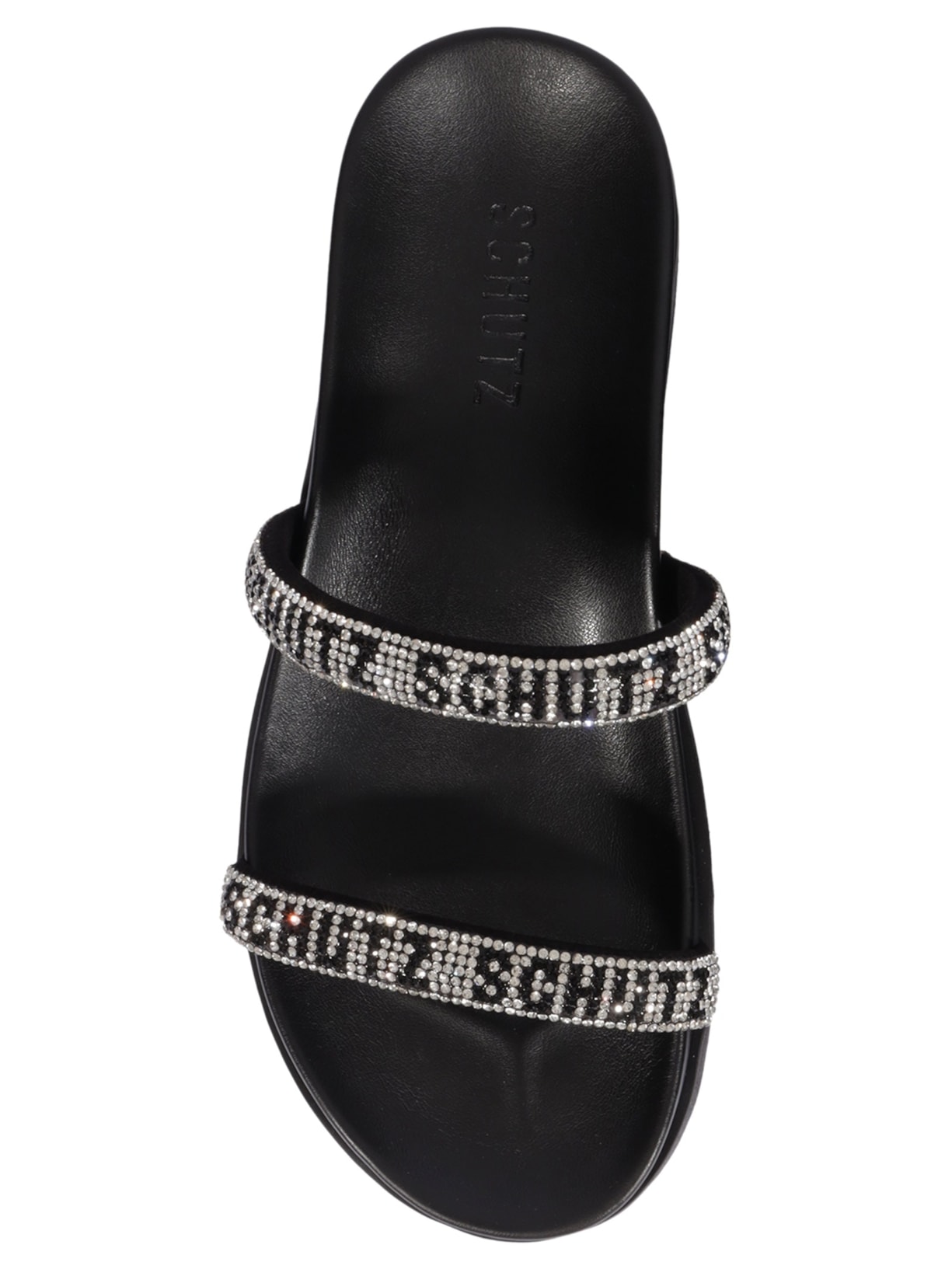 Papete Feminina Bless Brilho Preto Schutz