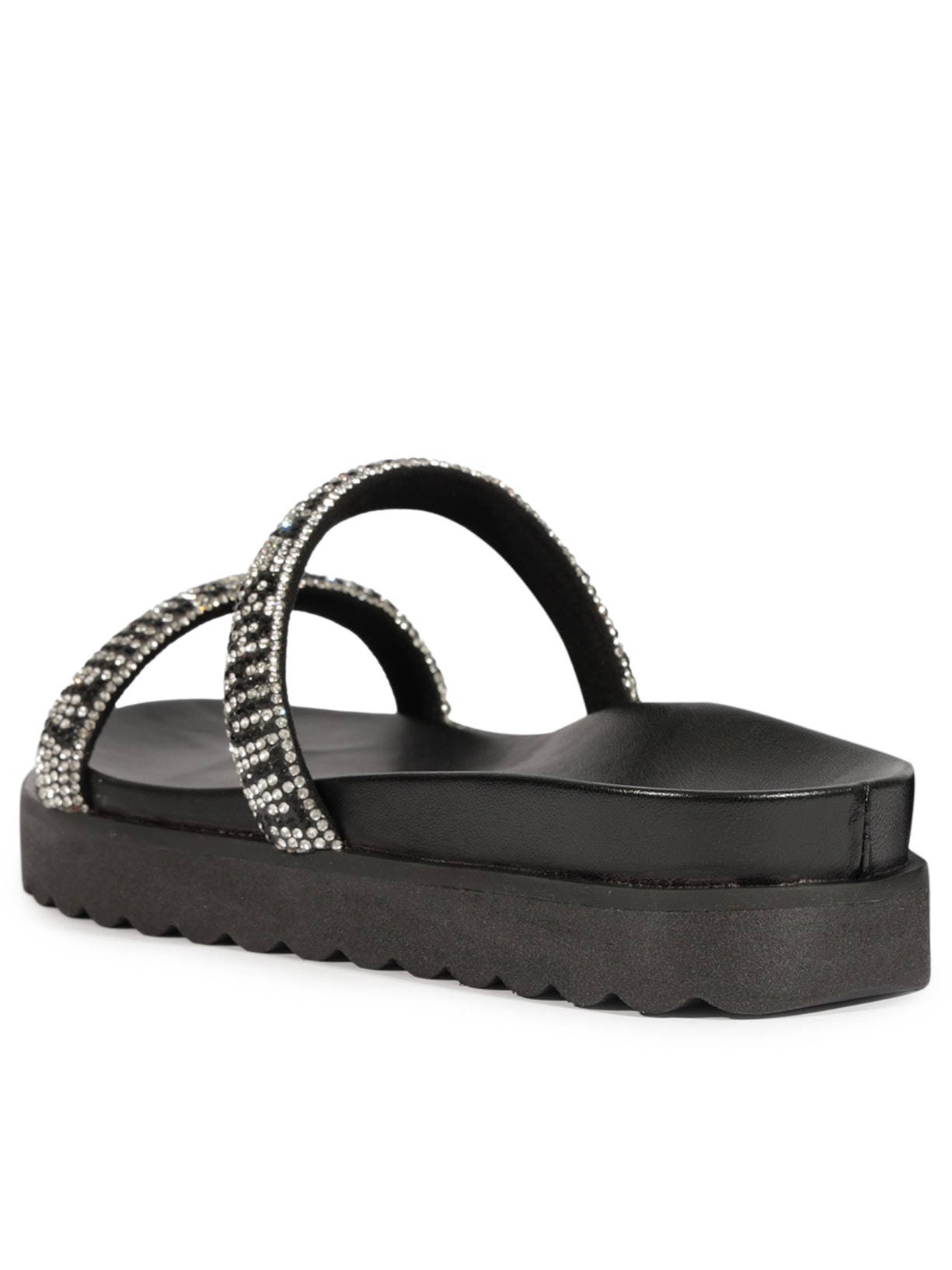 Papete Feminina Bless Brilho Preto Schutz