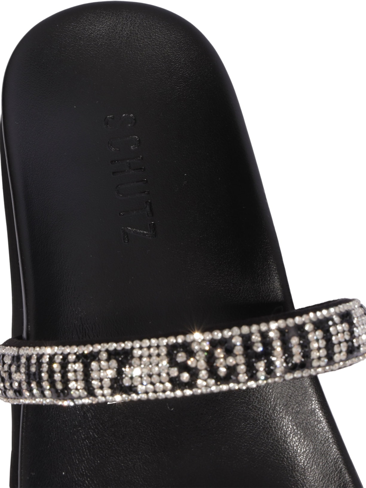 Papete Feminina Bless Brilho Preto Schutz