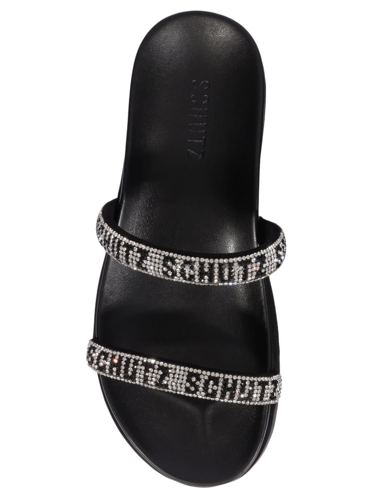 Papete Feminina Bless Brilho Preto Schutz