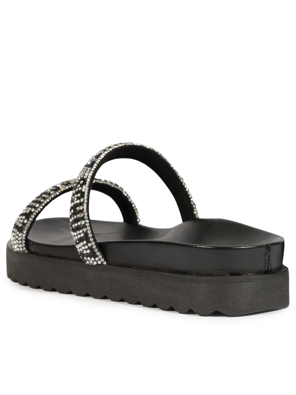 Papete Feminina Bless Brilho Preto Schutz
