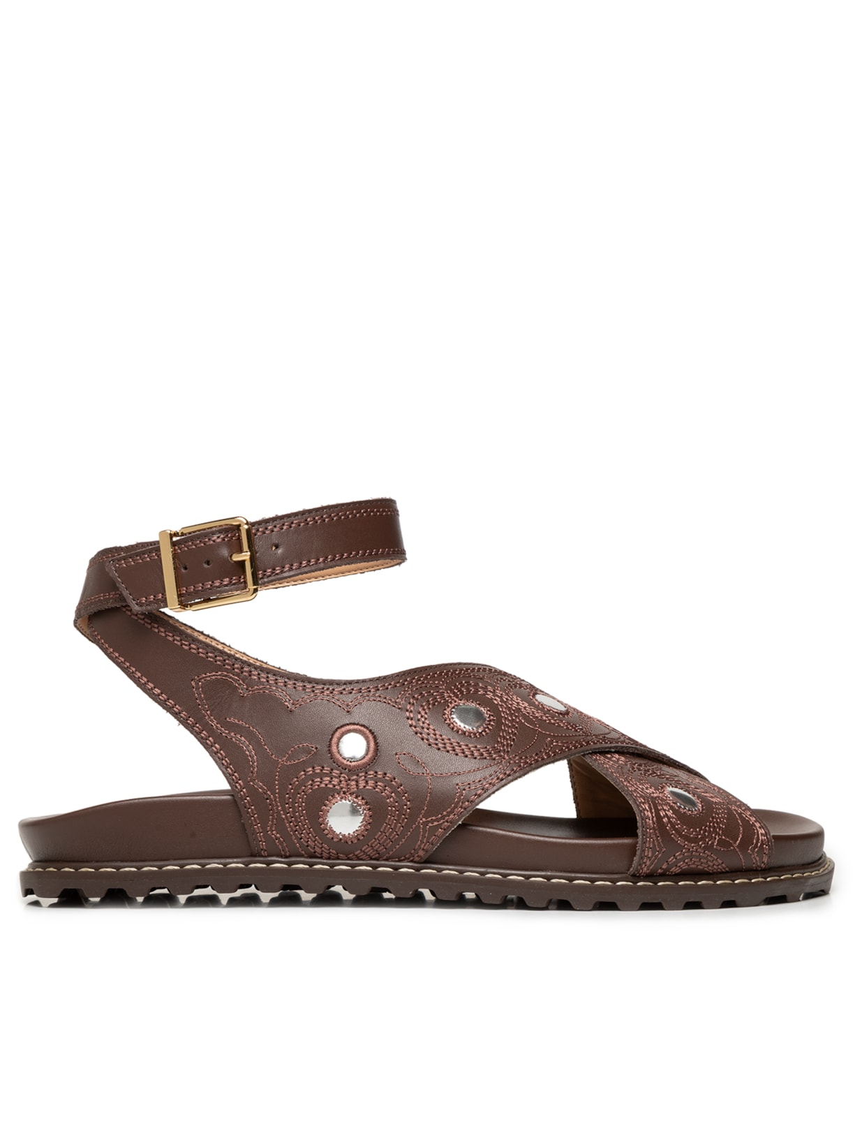 Papete Feminina Grease/Specchio - Marrom