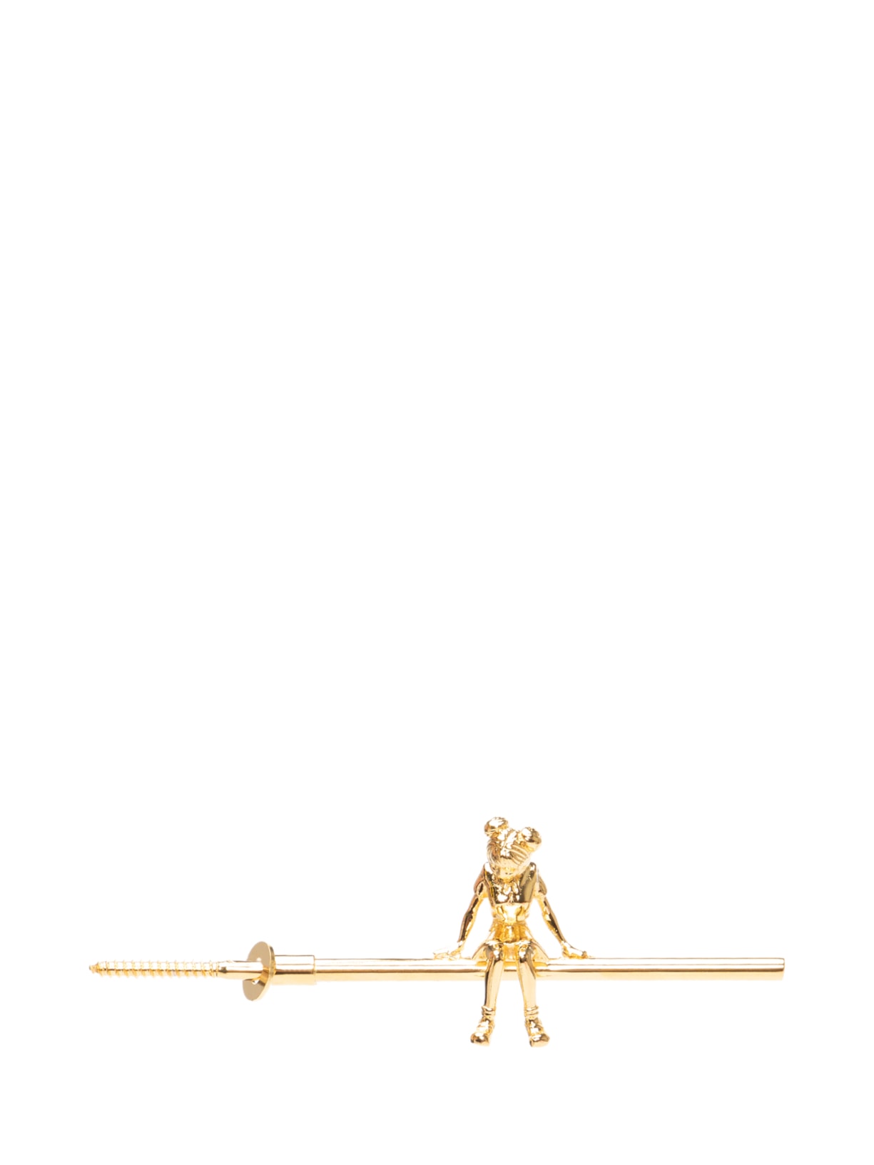 Parafuso Menina Sentada Em Metal 1 Peça Ouro Nara Ota Design