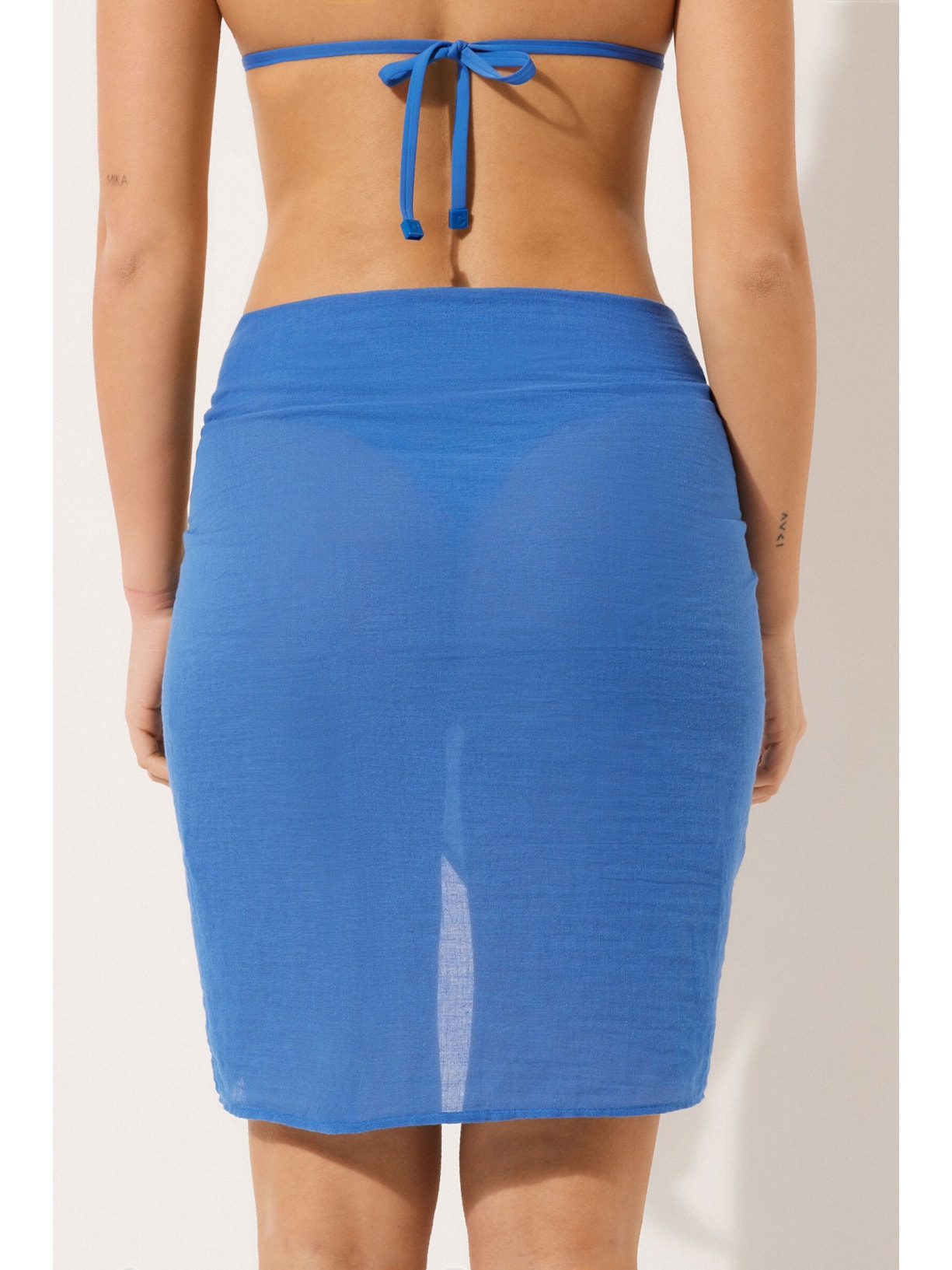 Pareô Curto Azul Calzedonia