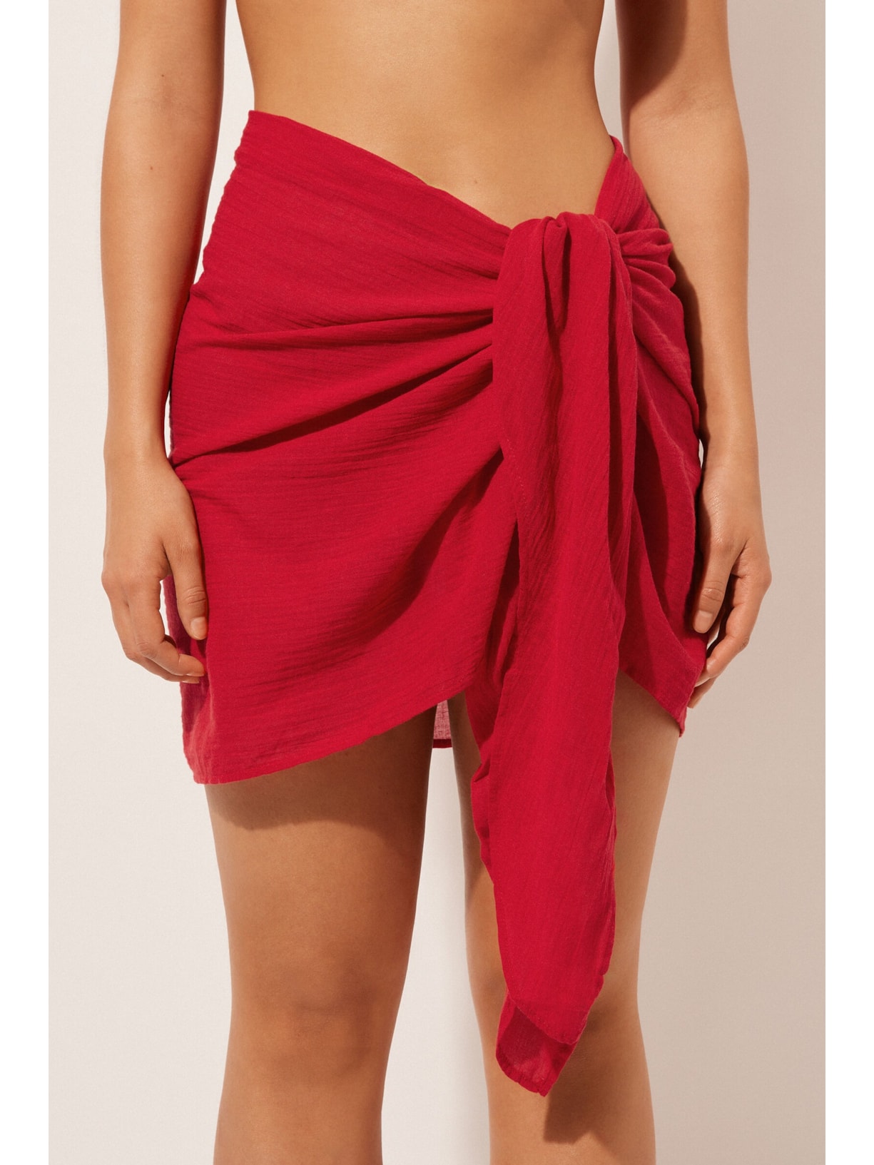Pareô Curto Vermelho Calzedonia