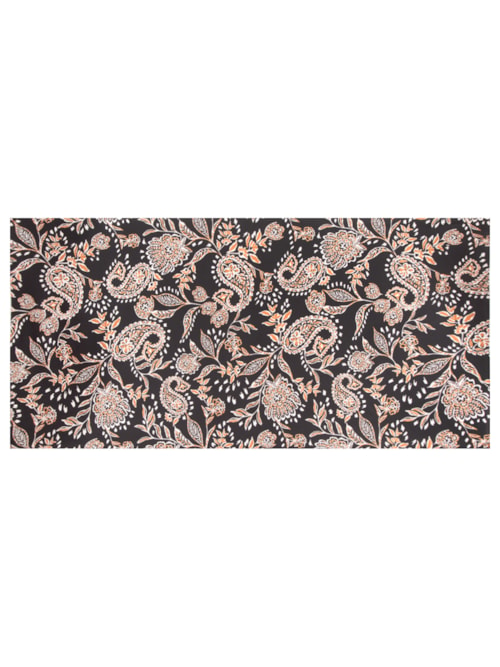 Pareô Estampado Paisley Gabi - Preto