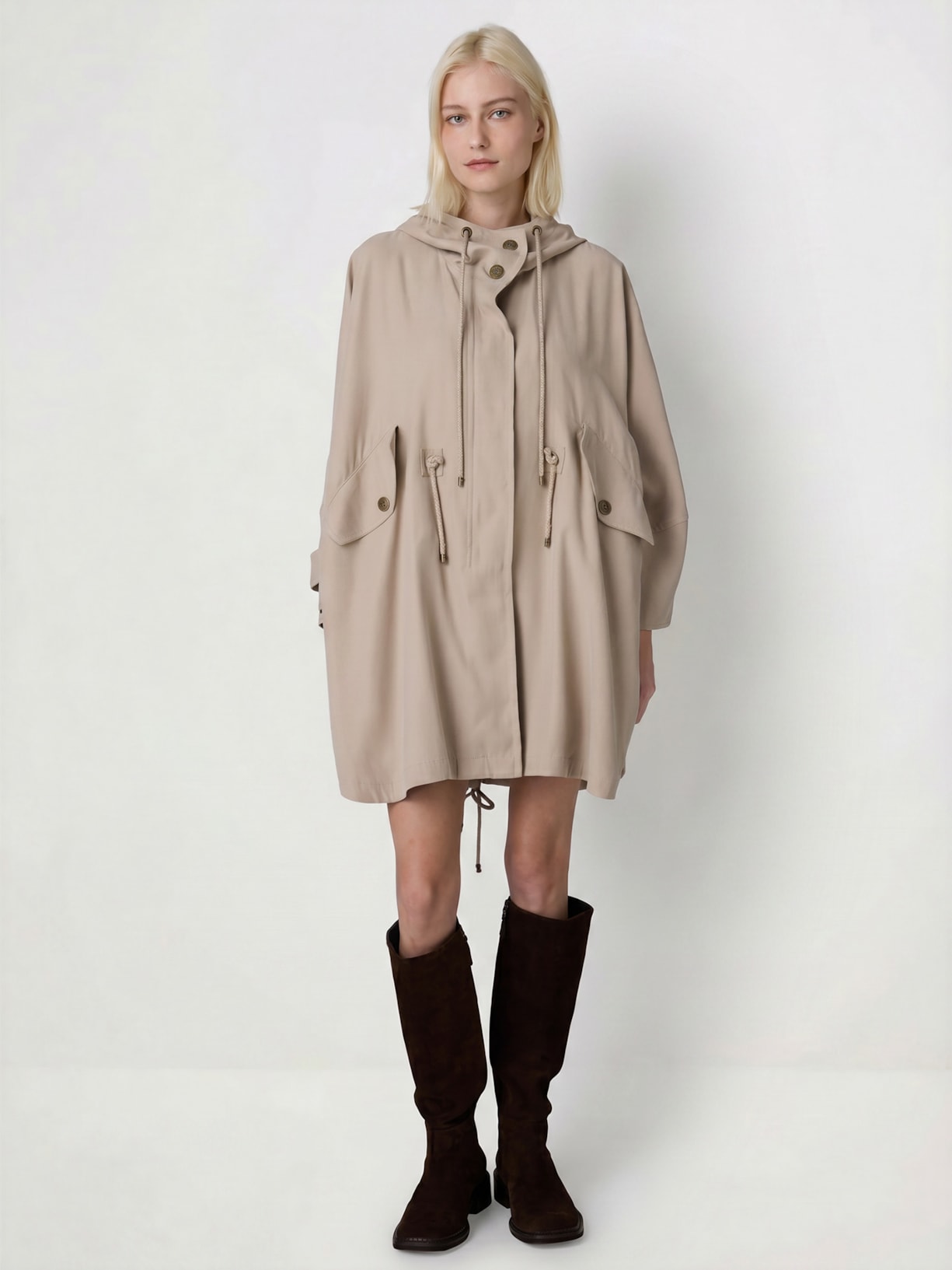 Parka Feminina Holmes I26 Bege Mixed