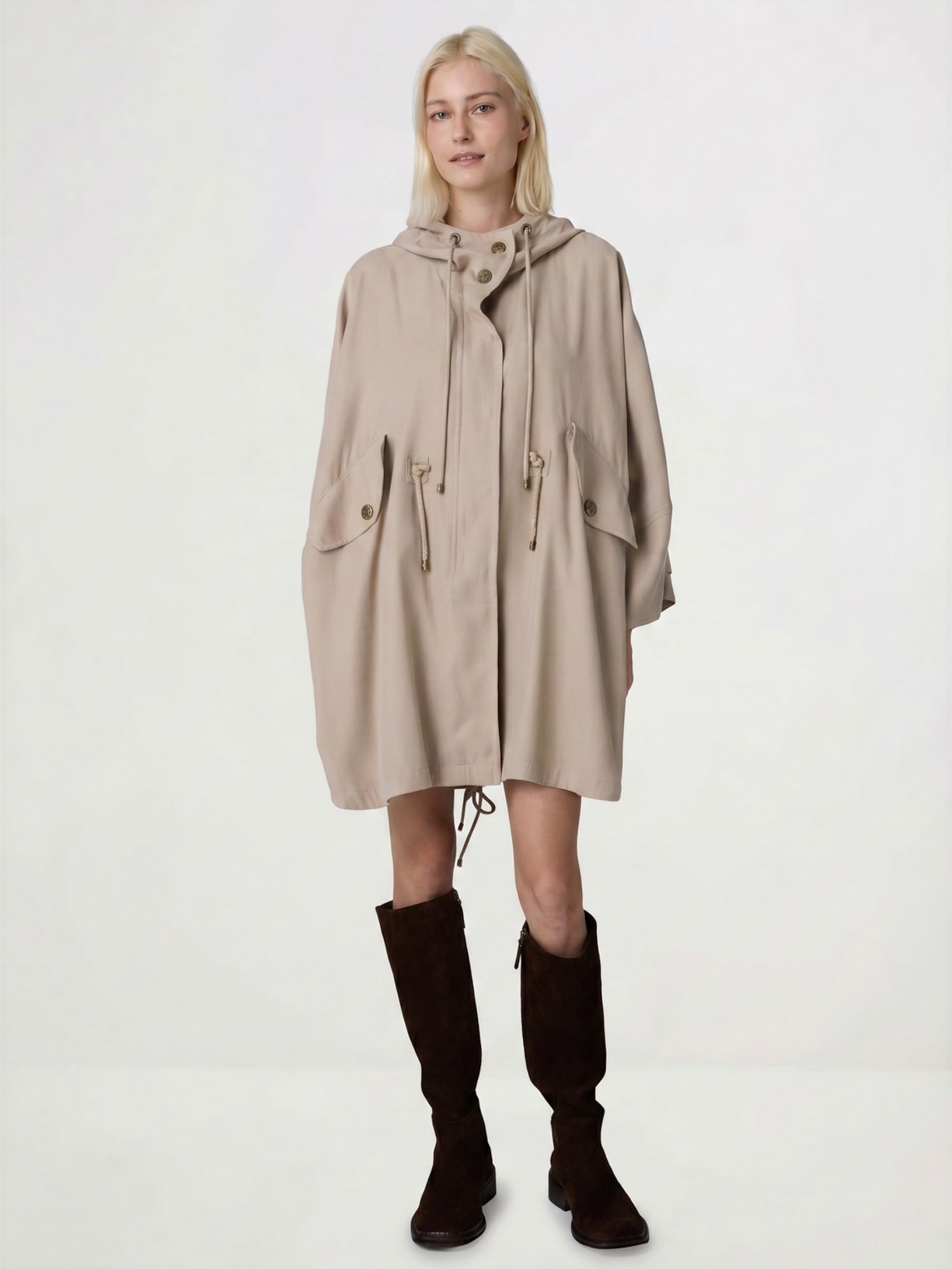 Parka Feminina Holmes I26 Bege Mixed