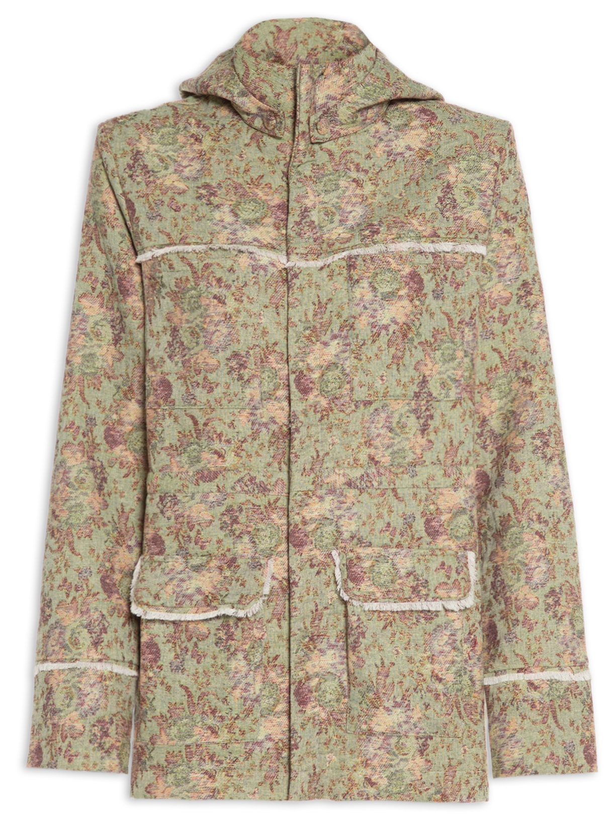 Parka Feminina Jacquard - Verde