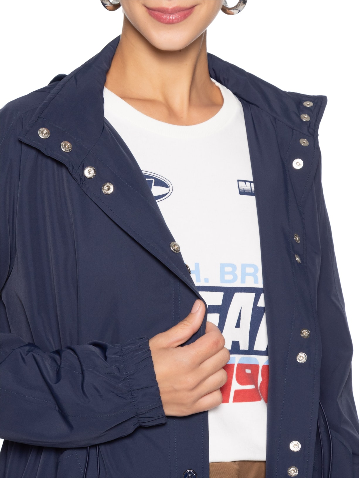 Parka Feminina Lilla Azul Niini