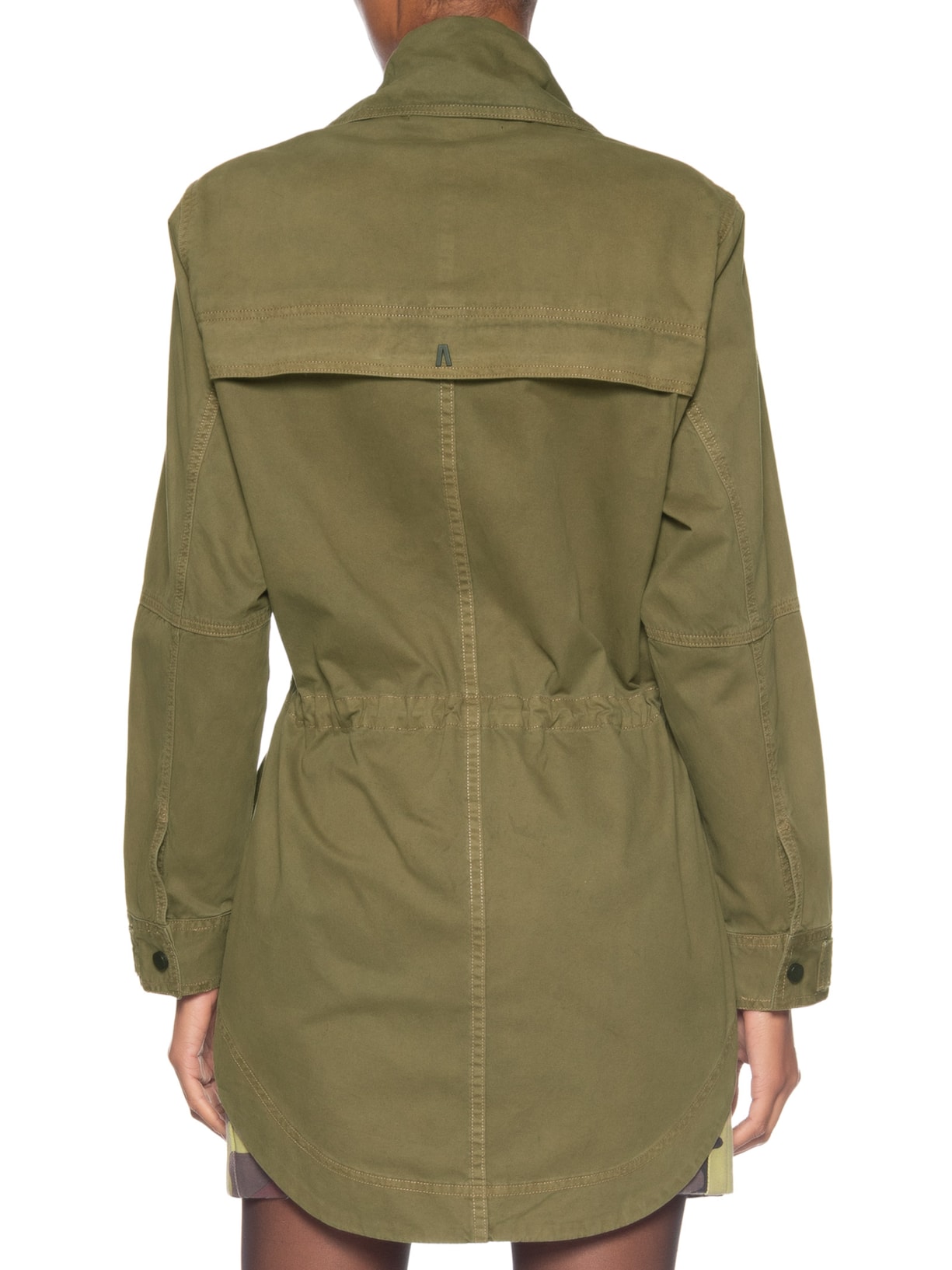 Parka Feminina Sarja Gola Fur Verde Animale Jeans