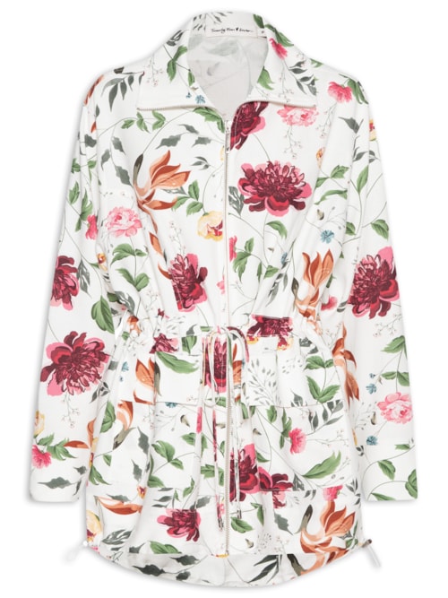 Parka Feminina Stephanie Poesia - Branco