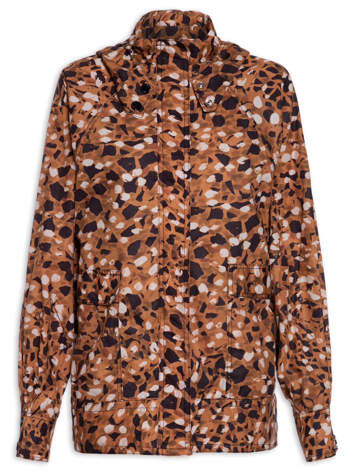 Parka Feminina Texturizada Granilite - Marrom