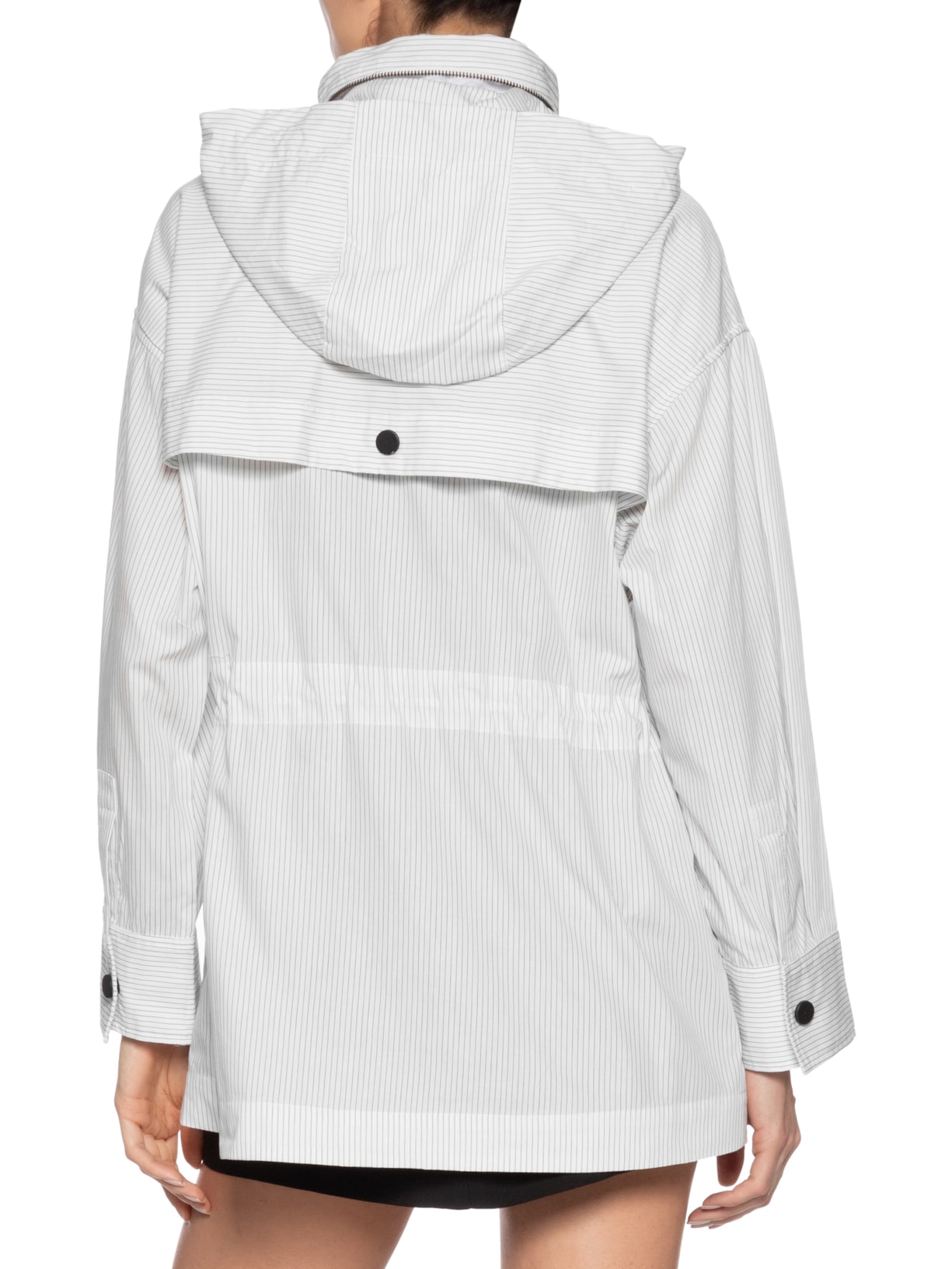 Parka Feminina Tricoline Listras Branco Animale