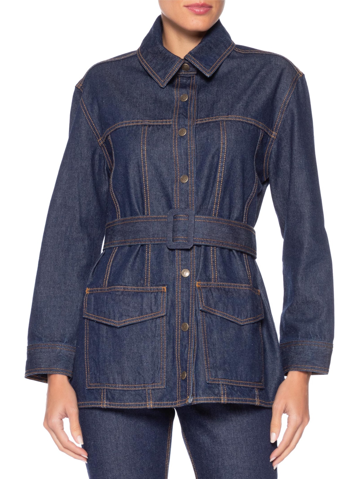 Parka Feminina Willow Azul Carol Bassi