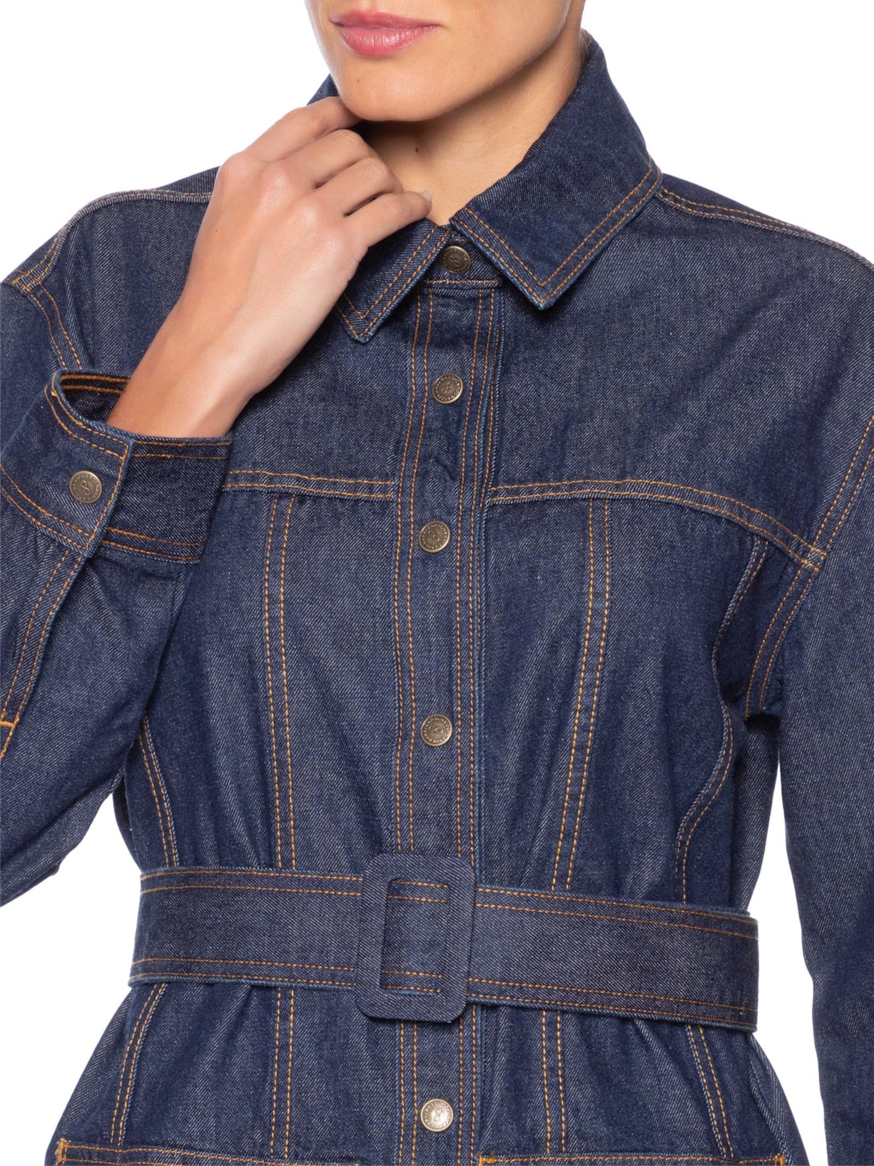 Parka Feminina Willow Azul Carol Bassi