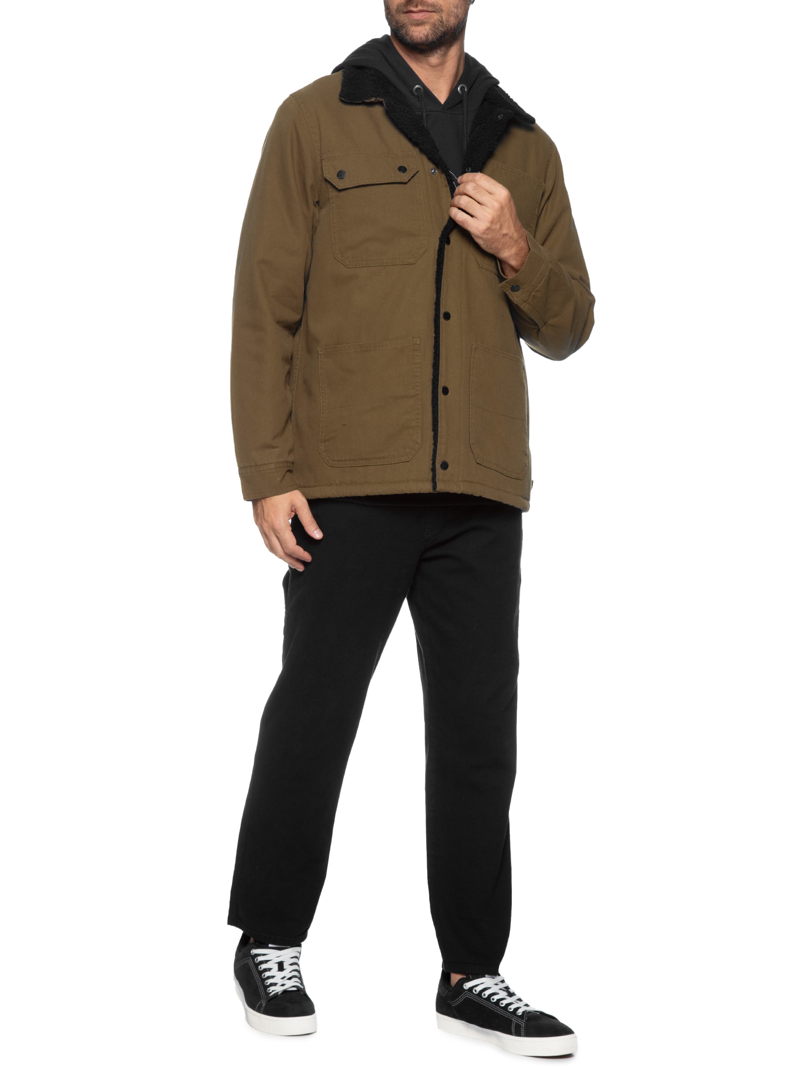 Parka Masculina Drill Chore Coat Sherpa Ii - Vans - Marrom