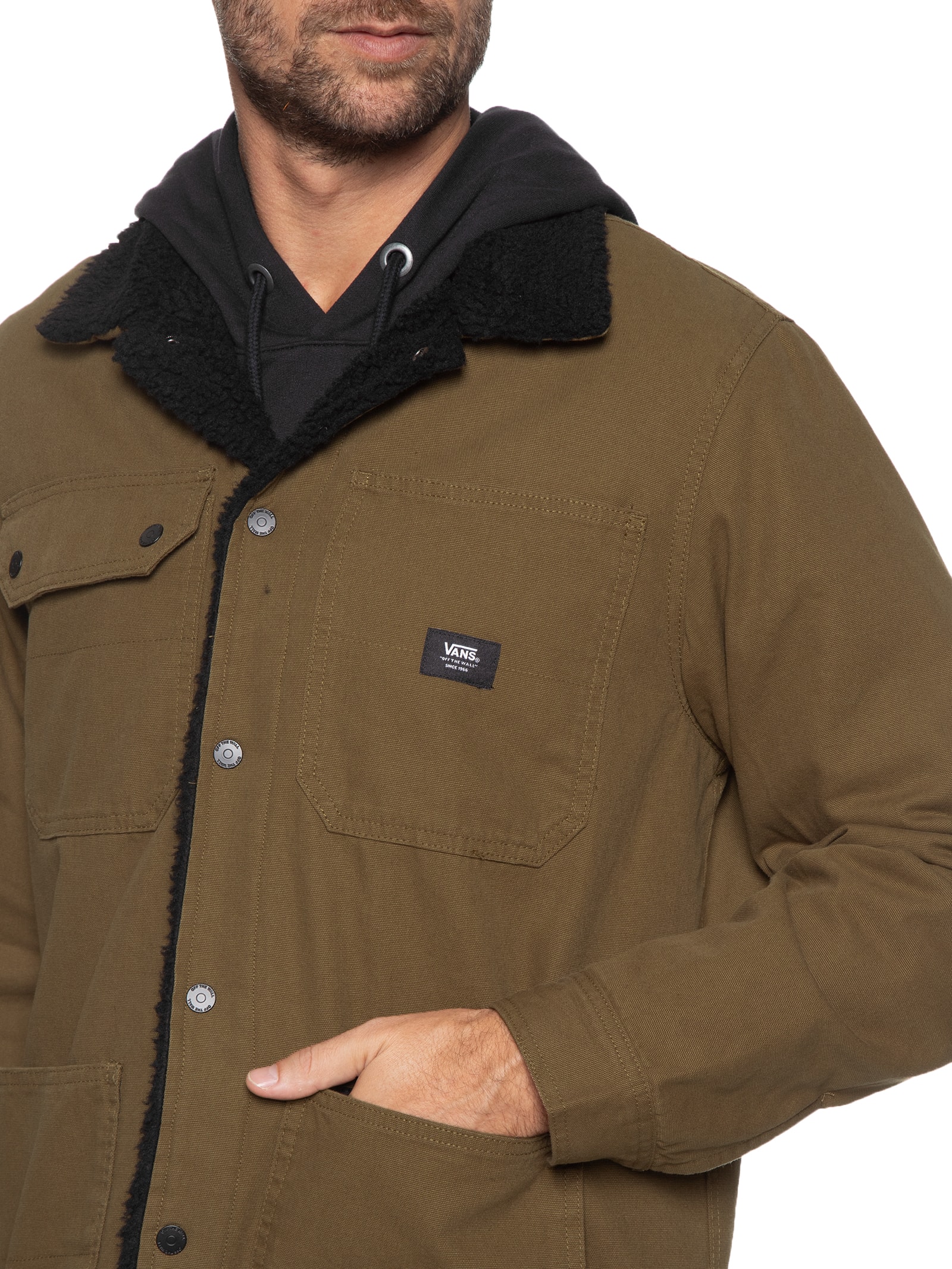 Parka Masculina Drill Chore Coat Sherpa Ii - Vans - Marrom