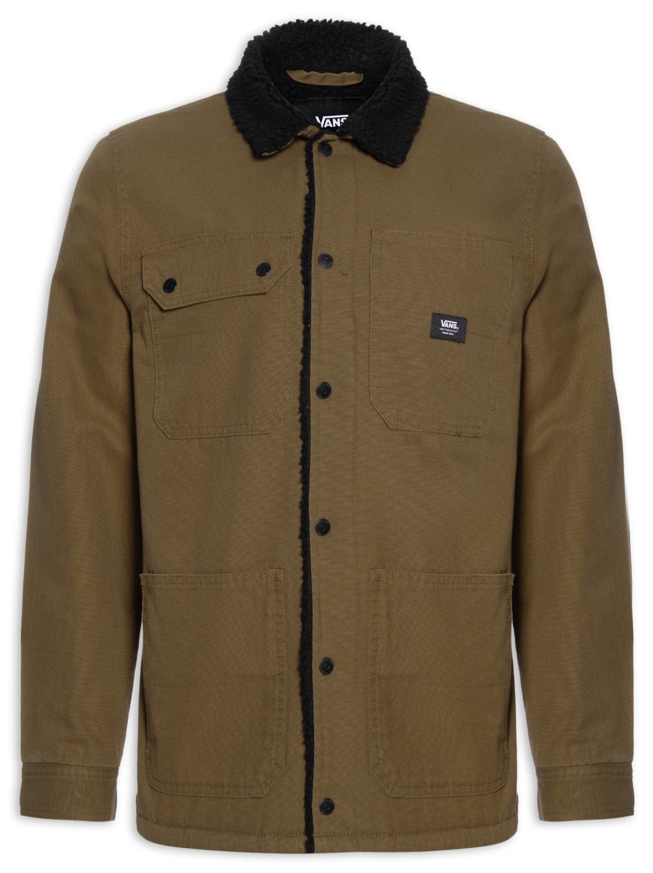 Parka Masculina Drill Chore Coat Sherpa Ii Marrom Shop2gether