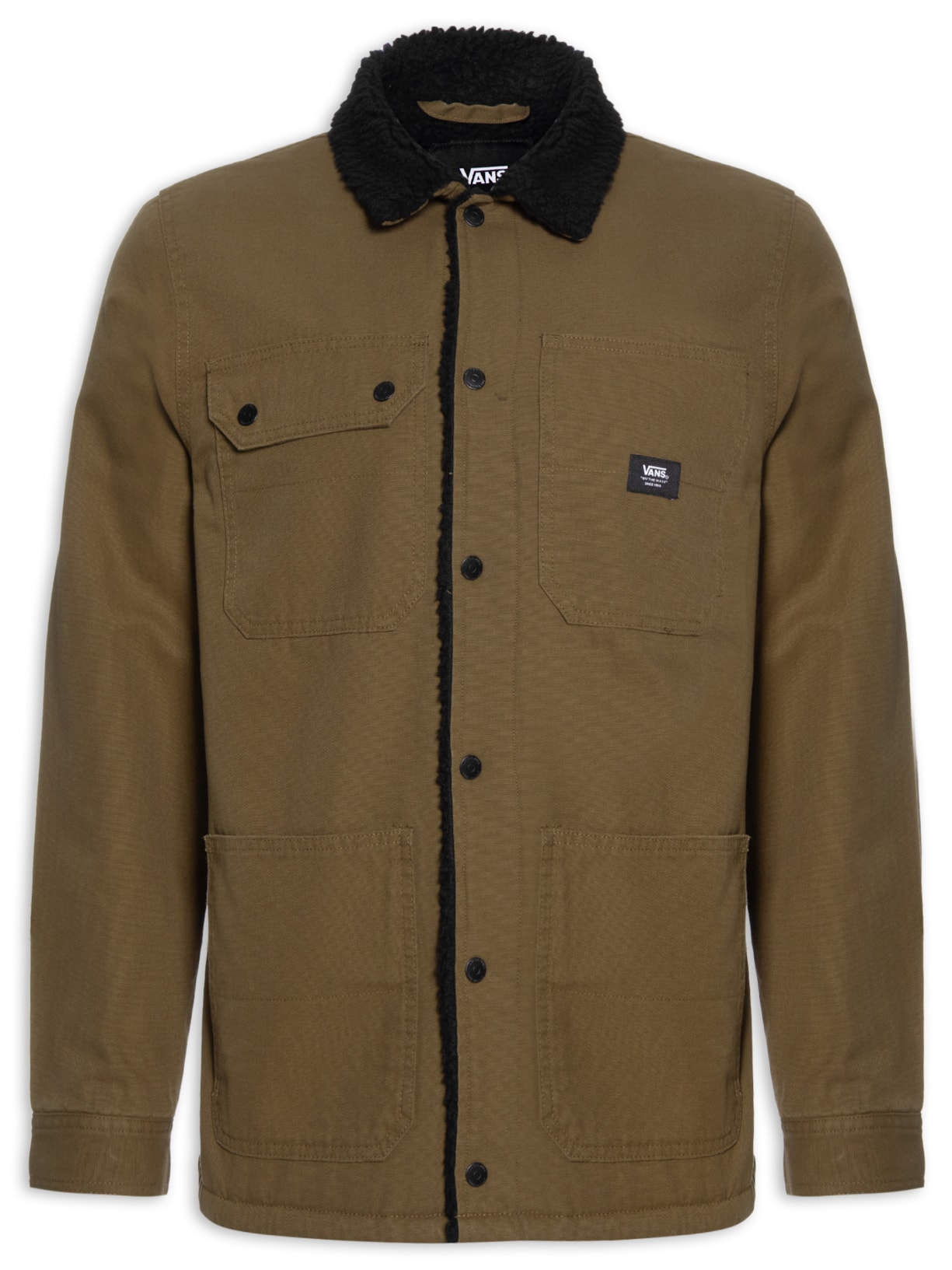 Parka Masculina Drill Chore Coat Sherpa Ii - Marrom