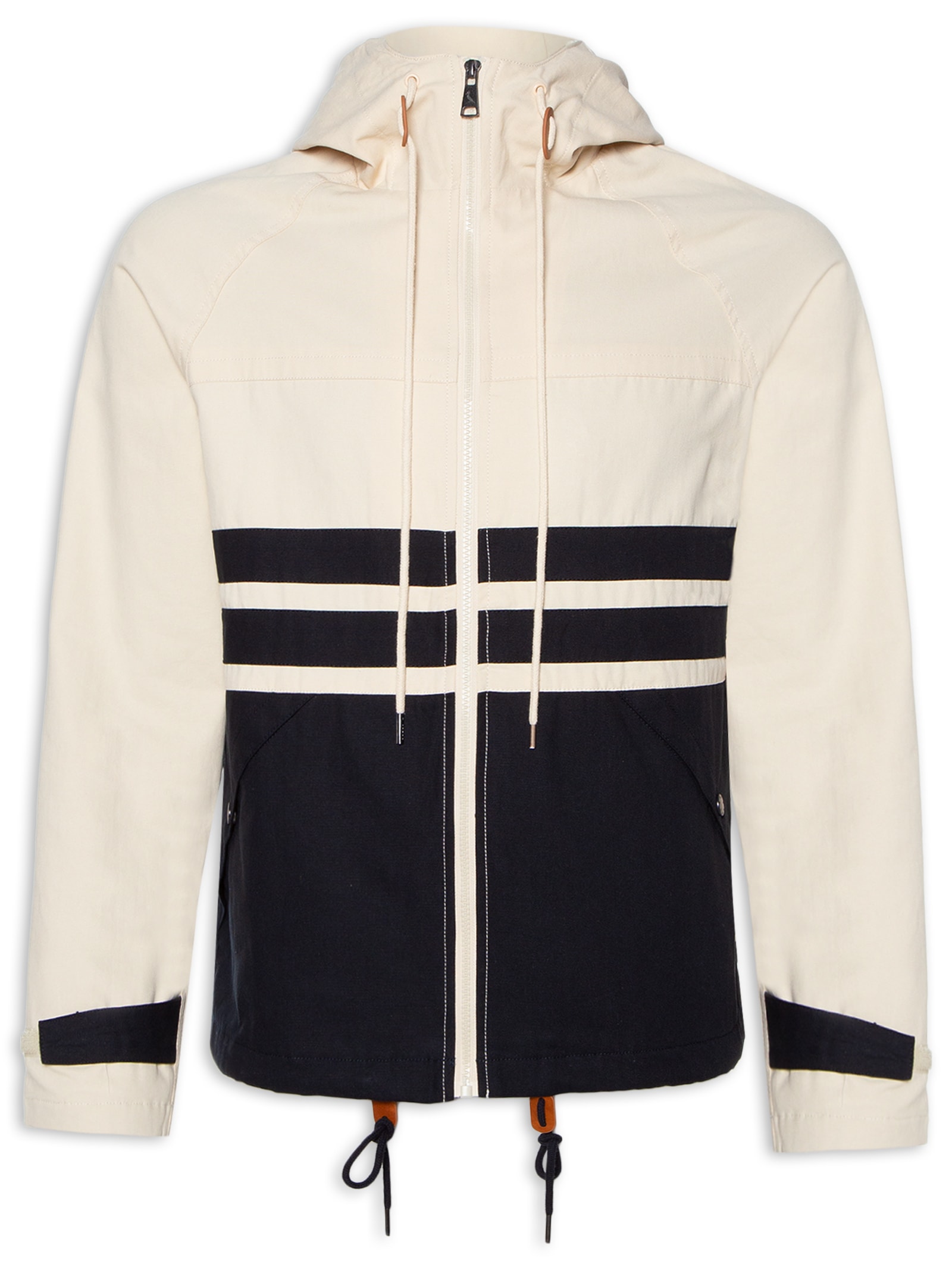 Reserva - Parka Masculina Navy Bicolor - Branco