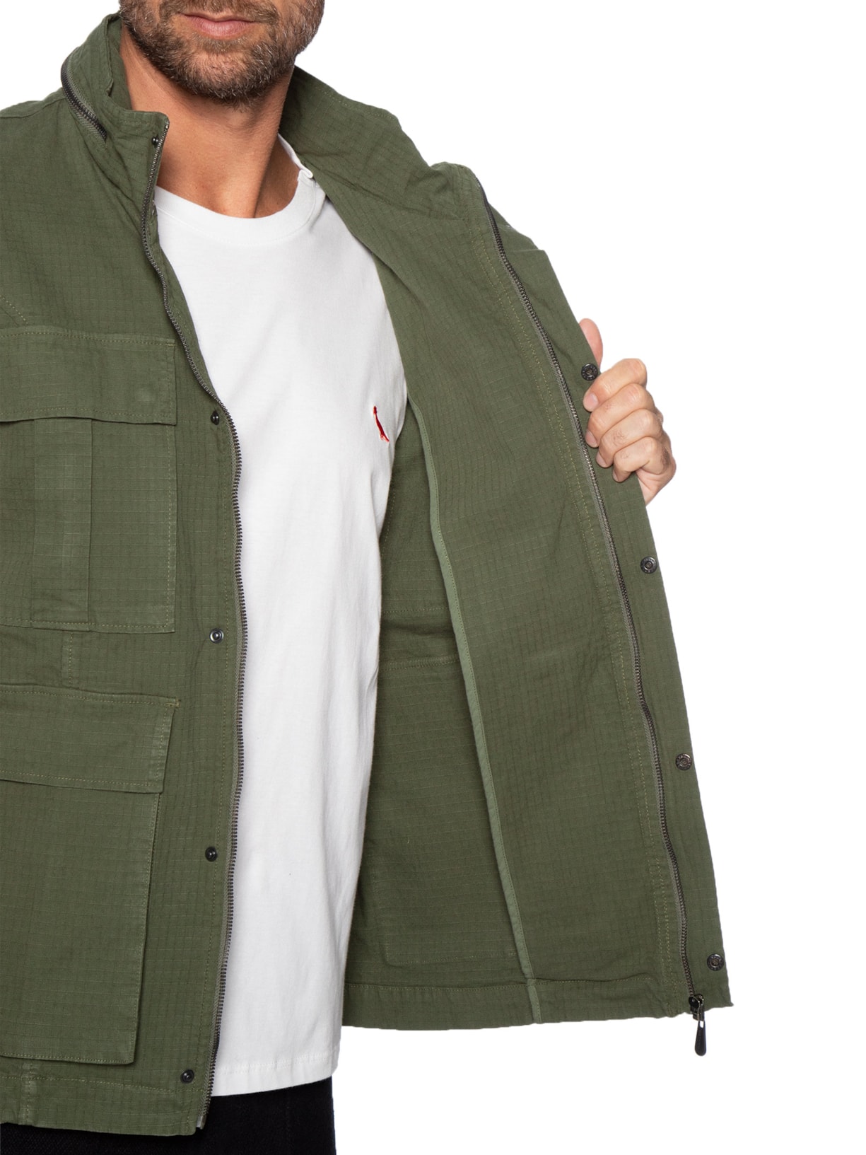 Parka Masculina Ripstop Cotton – Verde Osklen