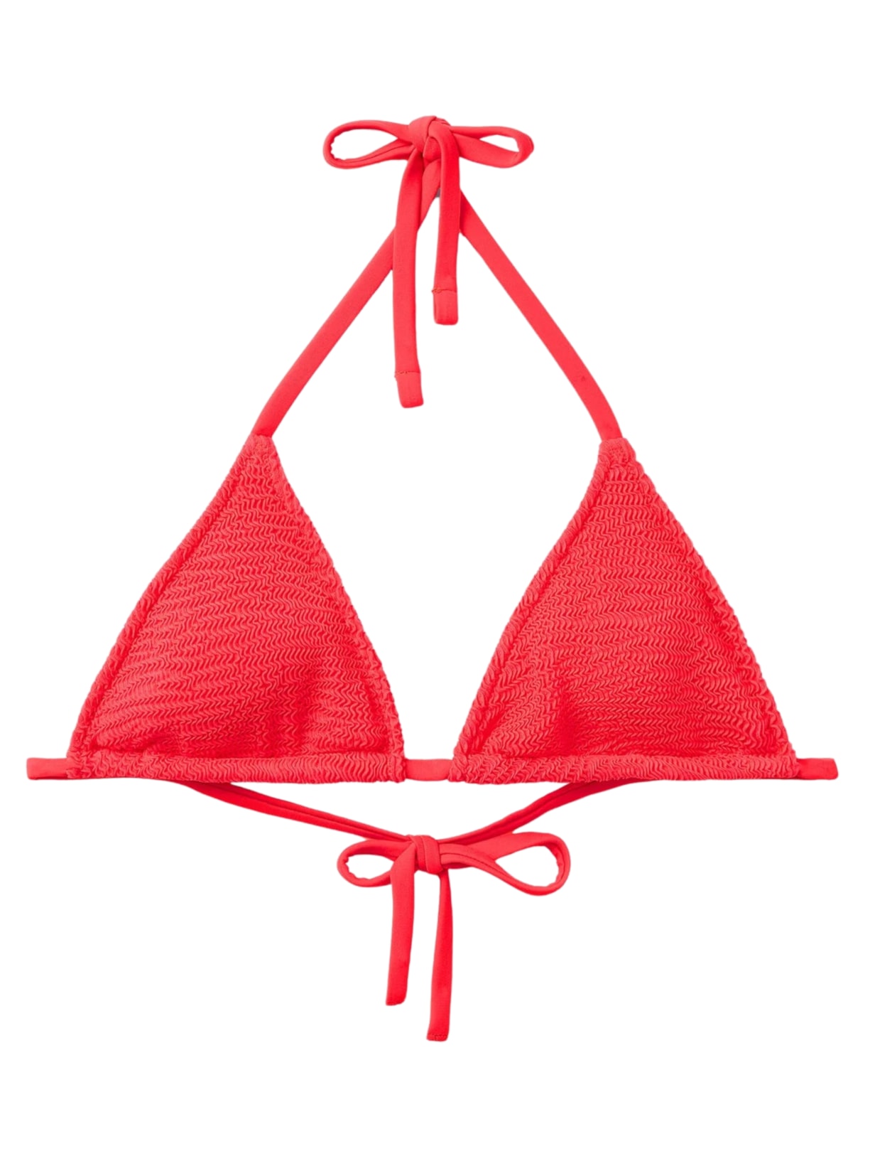 Parte De Cima Biquíni Cortininha Crinkle Waves Rosa Calzedonia