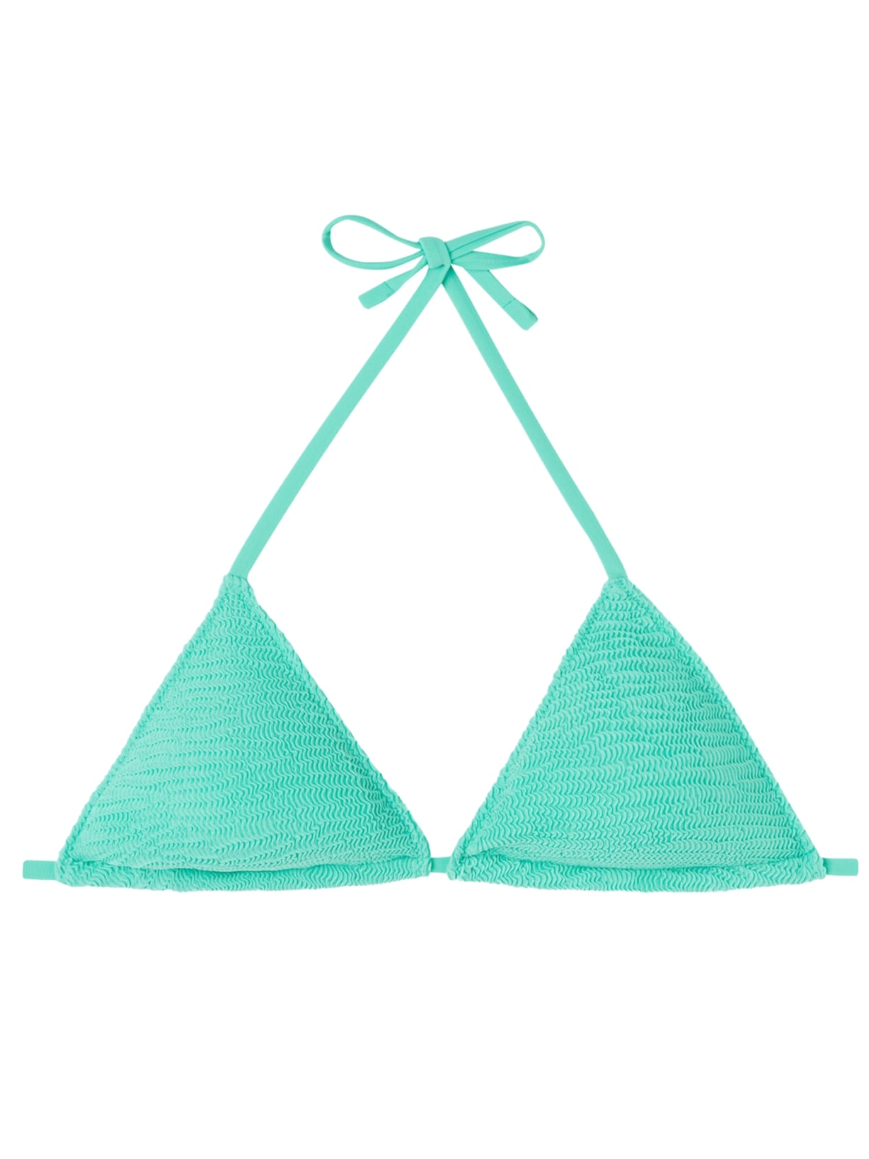 Parte De Cima Biquíni Cortininha Crinkle Waves - Verde