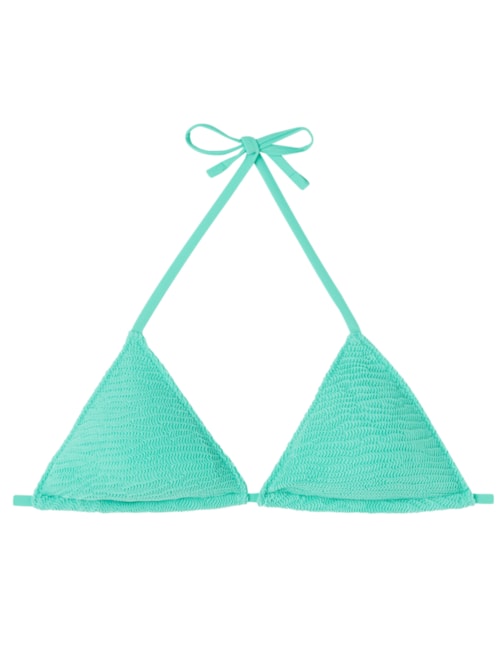 Parte De Cima Biquíni Cortininha Crinkle Waves - Verde