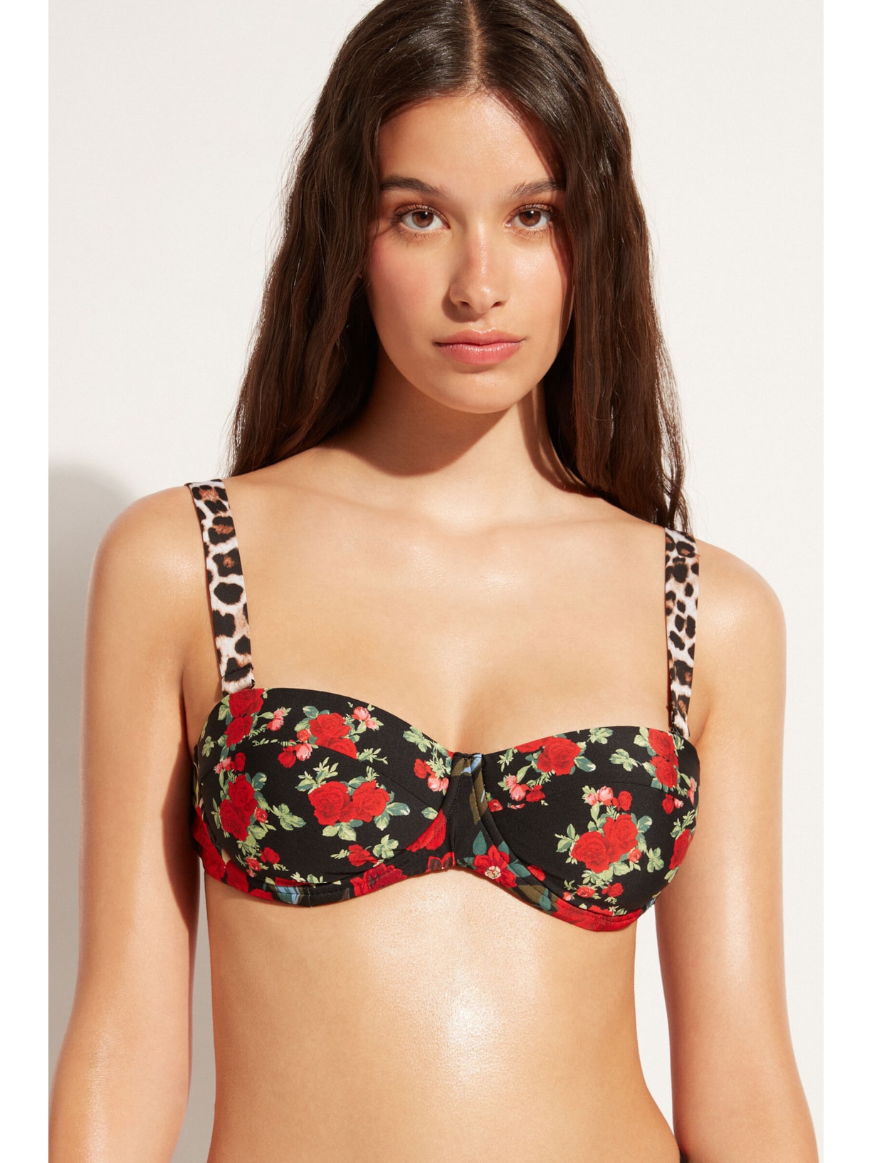 Parte De Cima De Biquíni Almofadada Nizza Preto Calzedonia