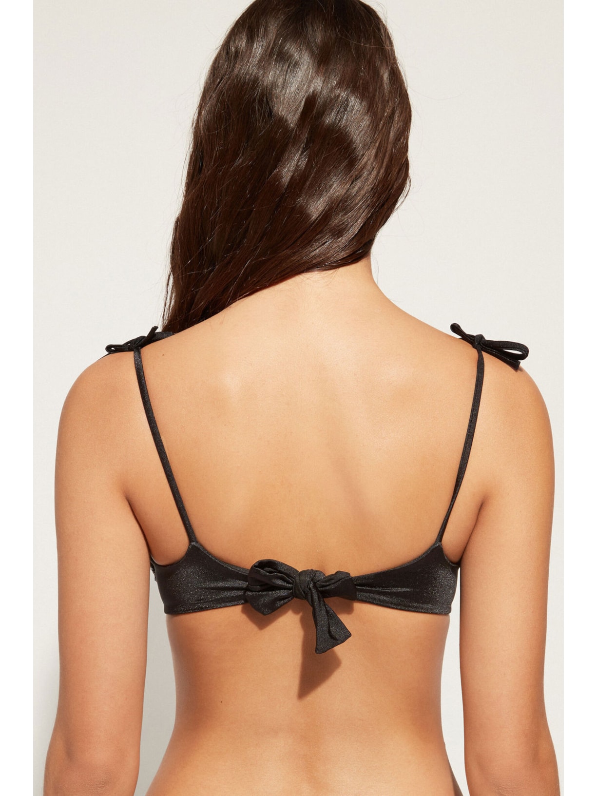 Parte De Cima De Biquíni Almofadado Cannes Preto Calzedonia