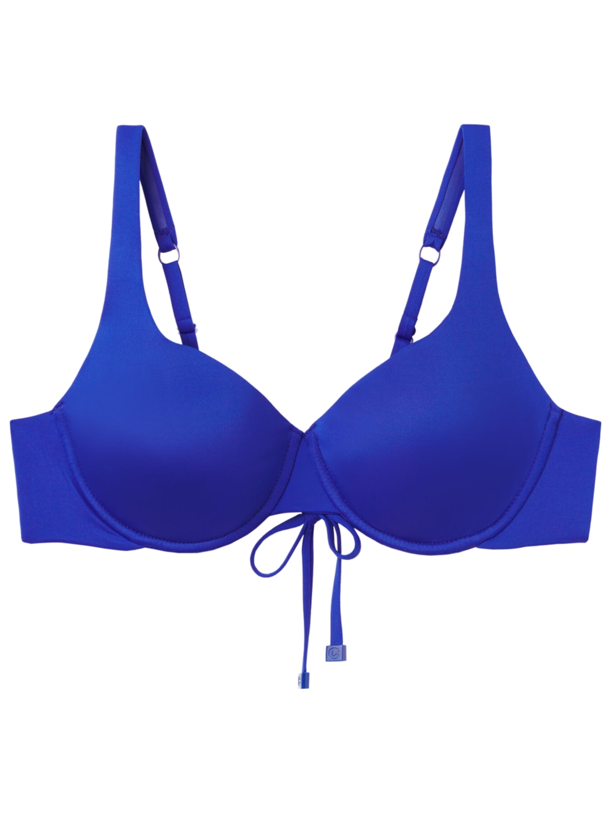 Parte De Cima De Biquíni Balconette Almofadado Indonésia - Azul