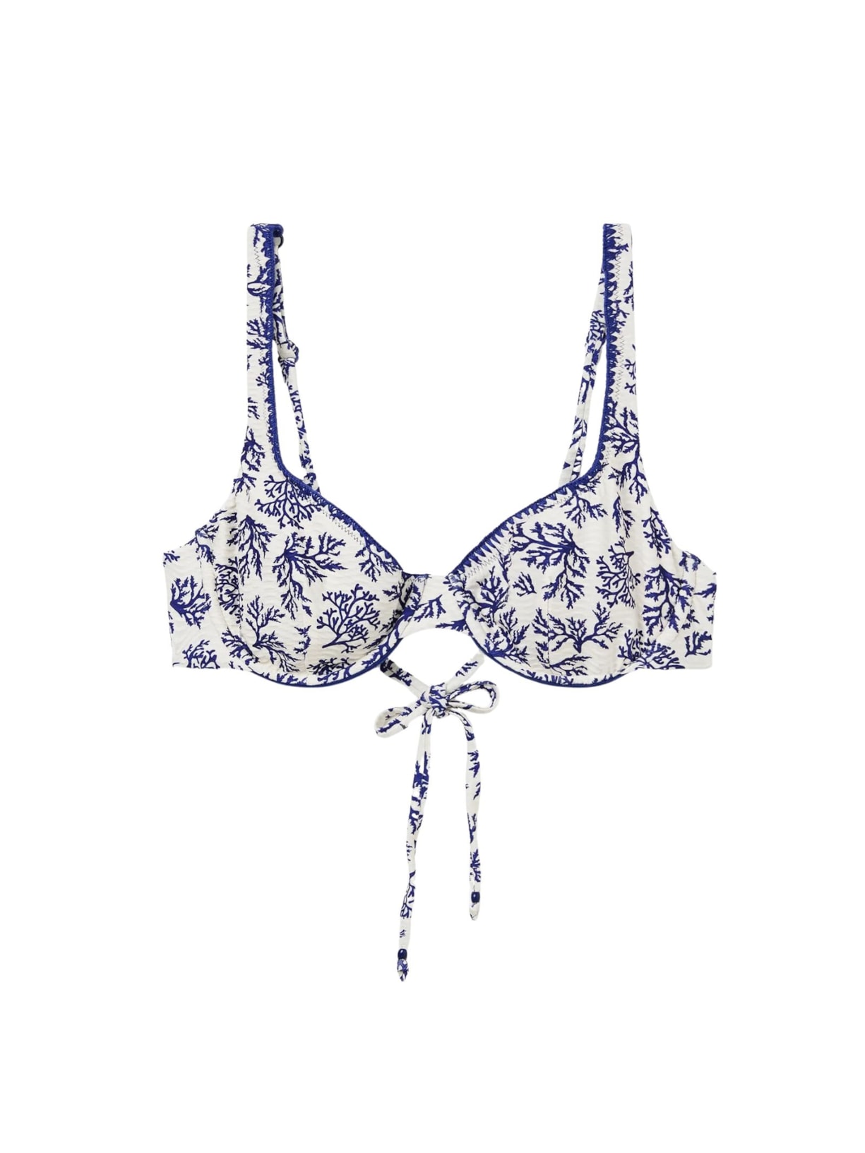 Parte De Cima De Biquíni Balconette Blue Corals Azul Calzedonia