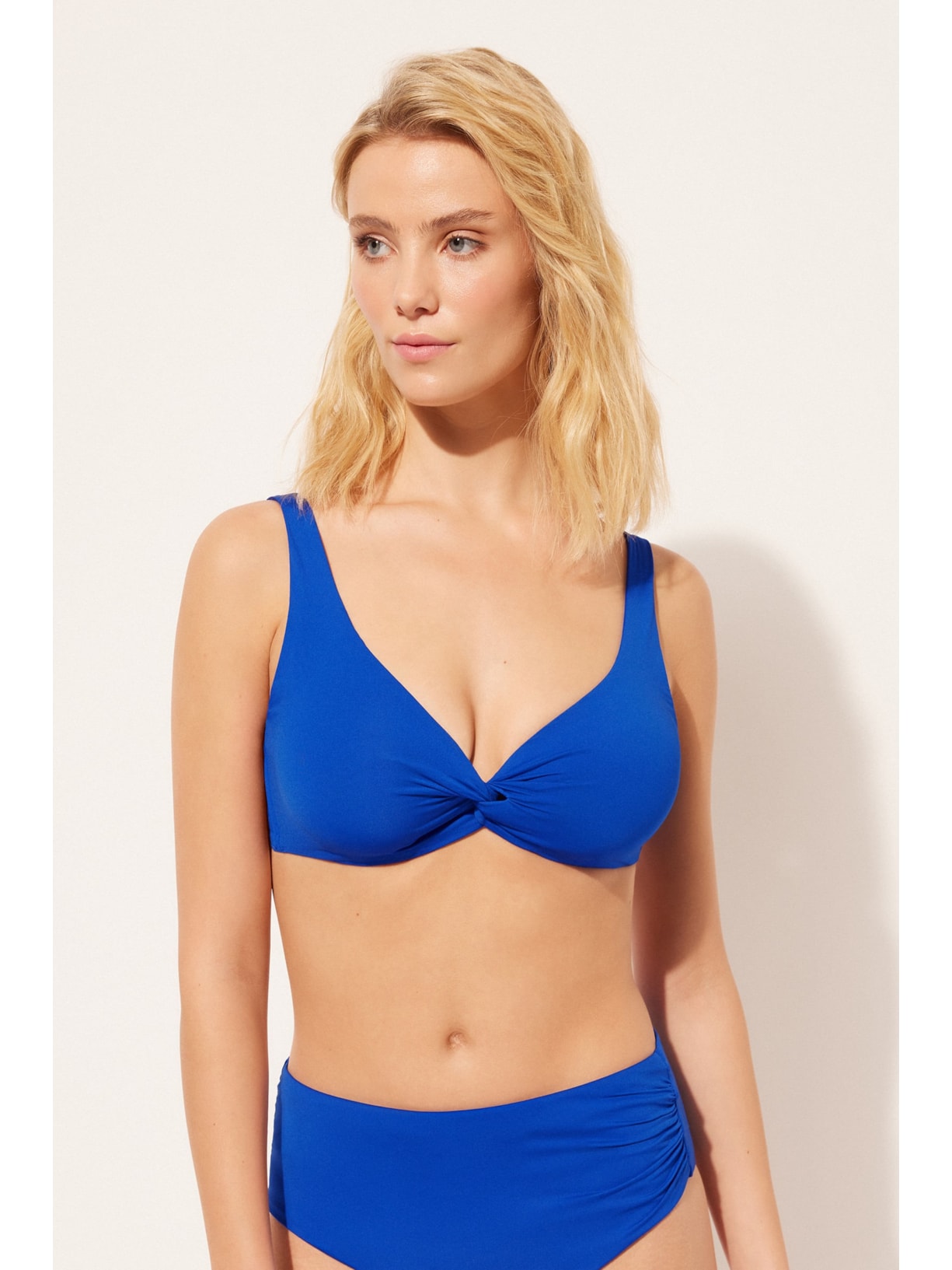 Parte De Cima De Biquíni Balconette Indonésia Azul Calzedonia