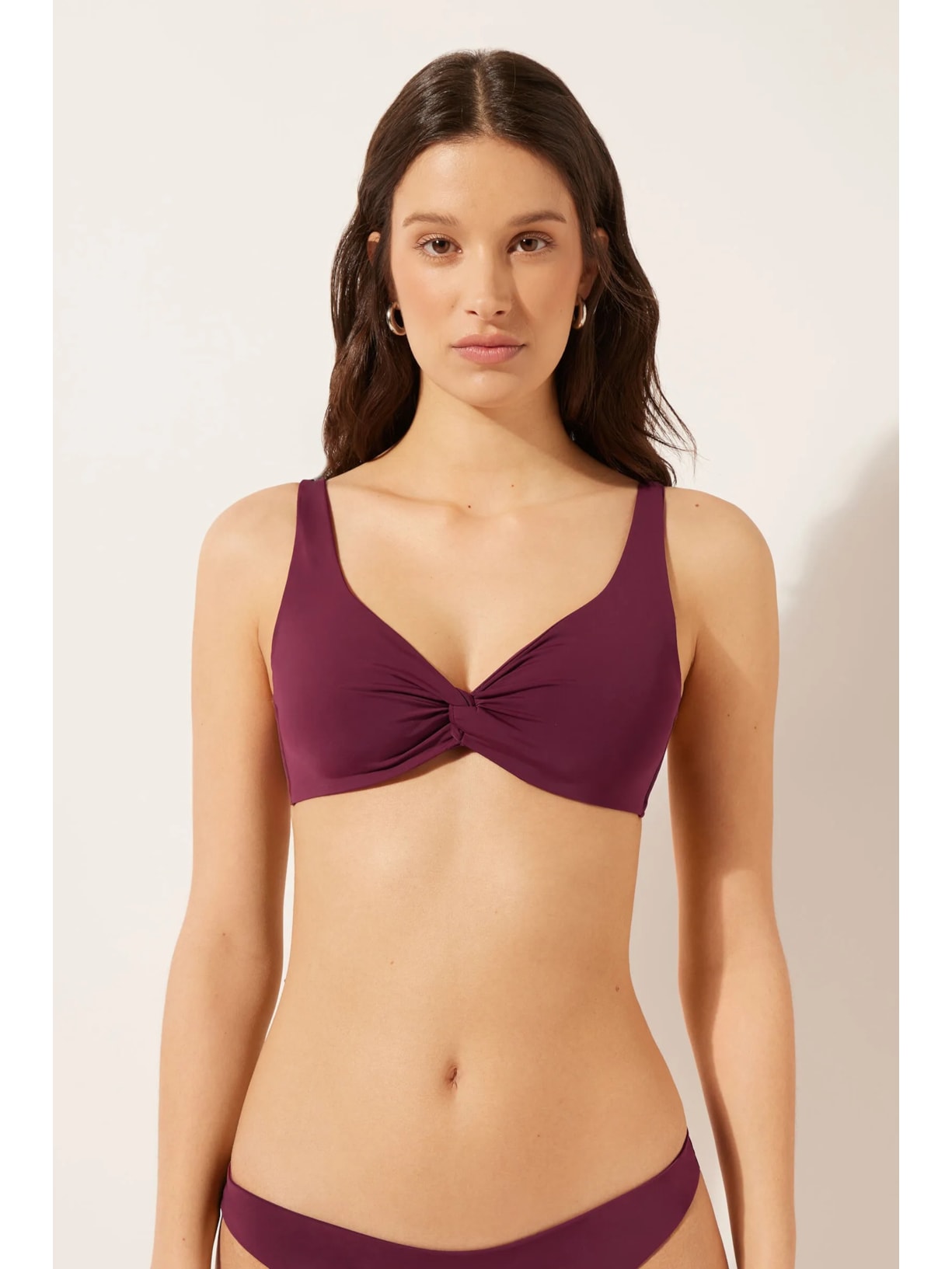 Parte De Cima De Biquíni Balconette Indonésia Bordô Calzedonia