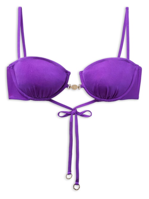 Parte De Cima De Biquíni Balconette Minimal Fit - Roxo
