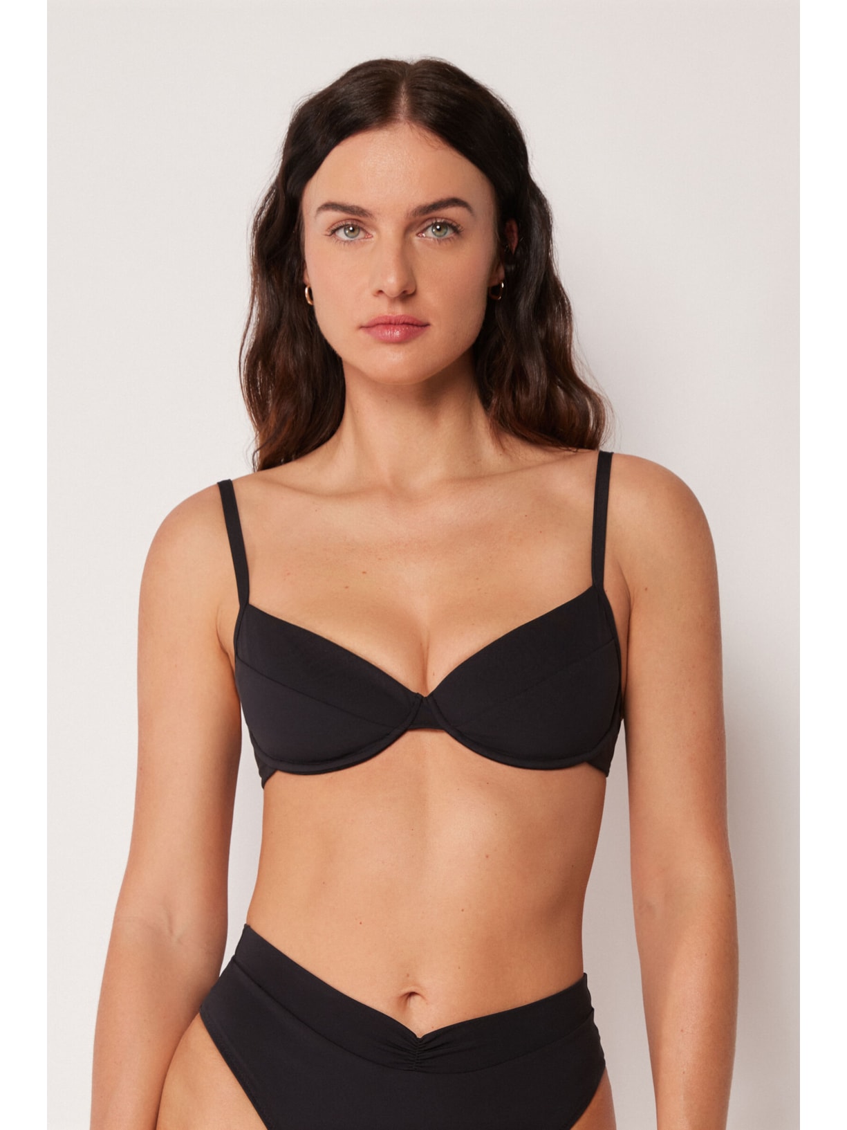 Parte De Cima De Biquíni Balconette Premium Fit Preto Calzedonia