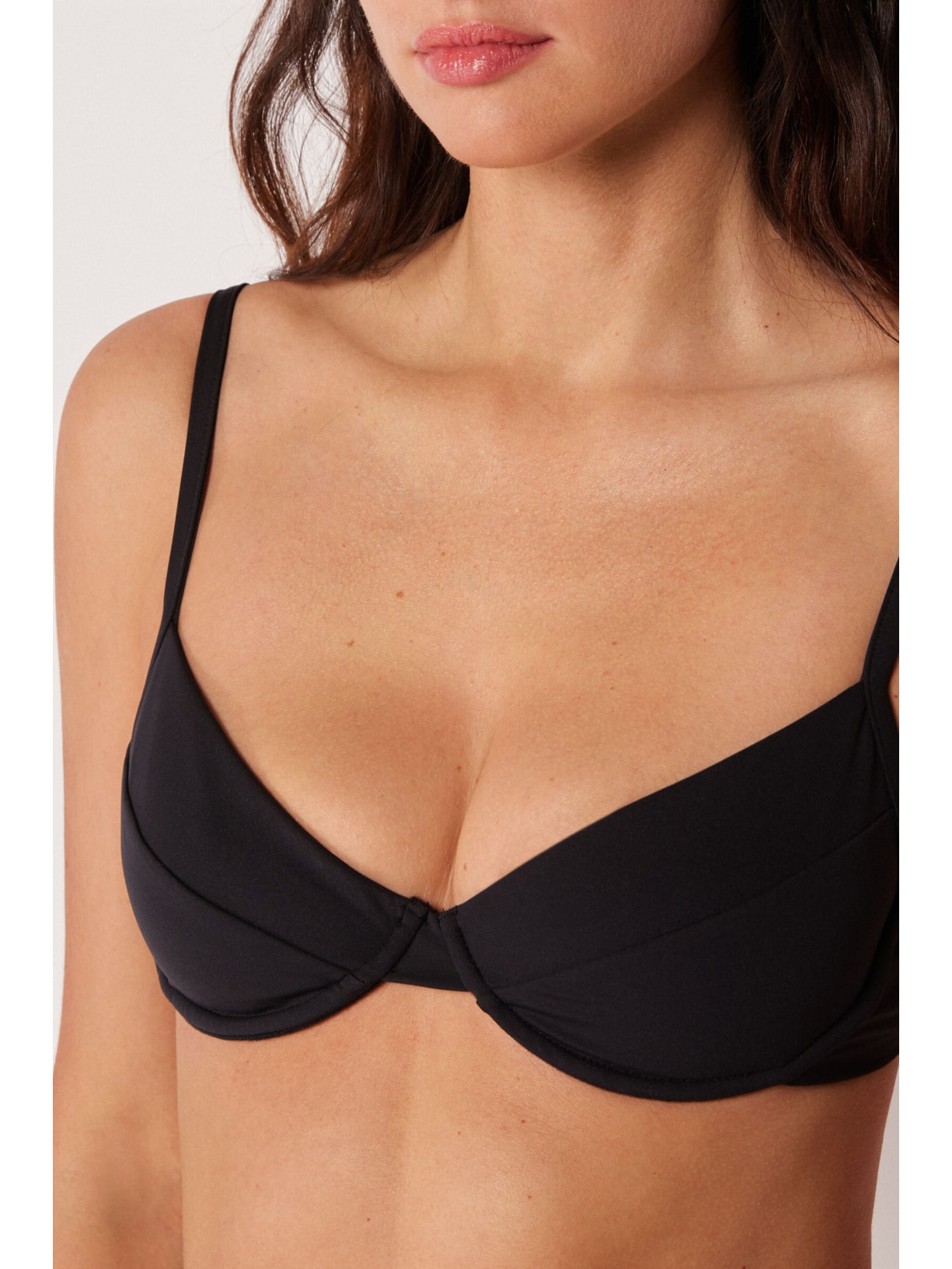 Parte De Cima De Biquíni Balconette Premium Fit Preto Calzedonia