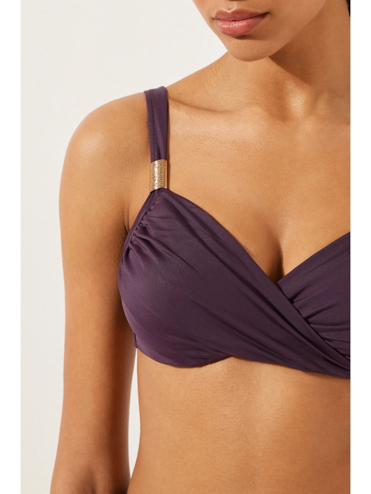 Parte De Cima De Biquíni Balconette Scultura Roxo Calzedonia