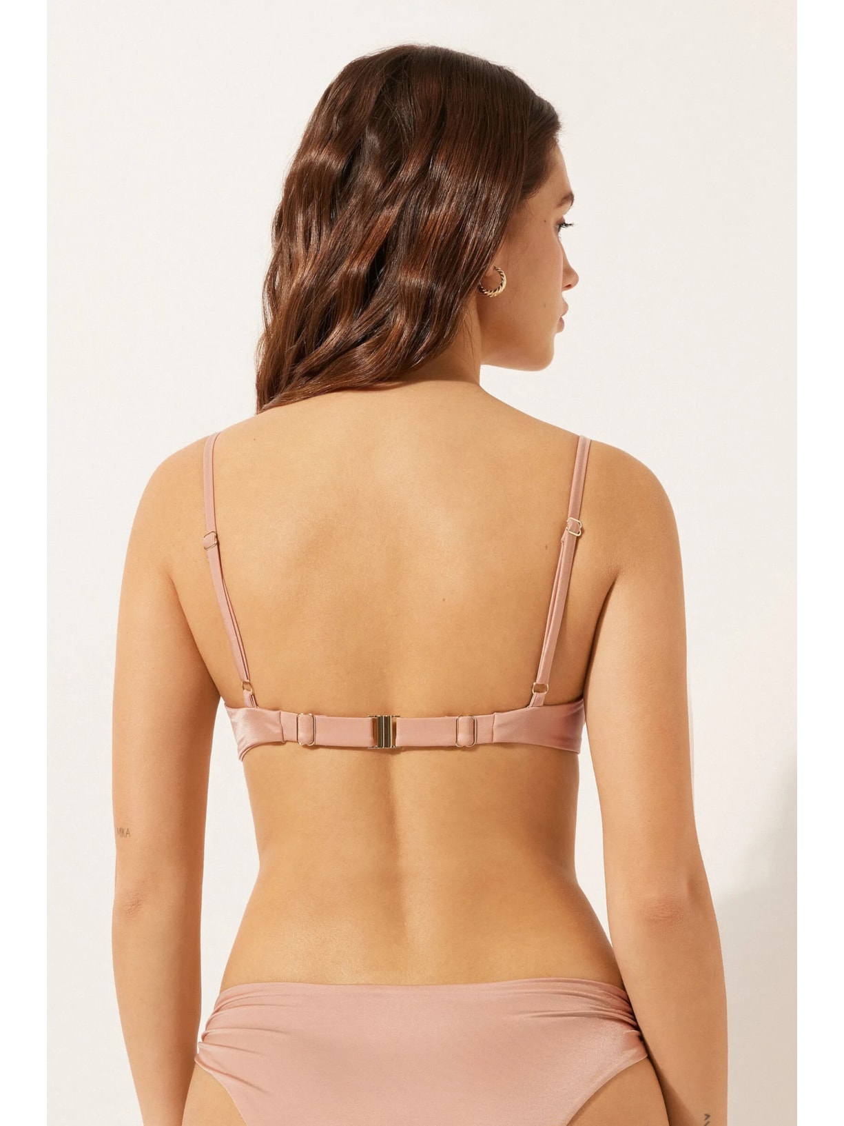 Parte De Cima De Biquíni Balconette Shiny Satin Rosa Calzedonia