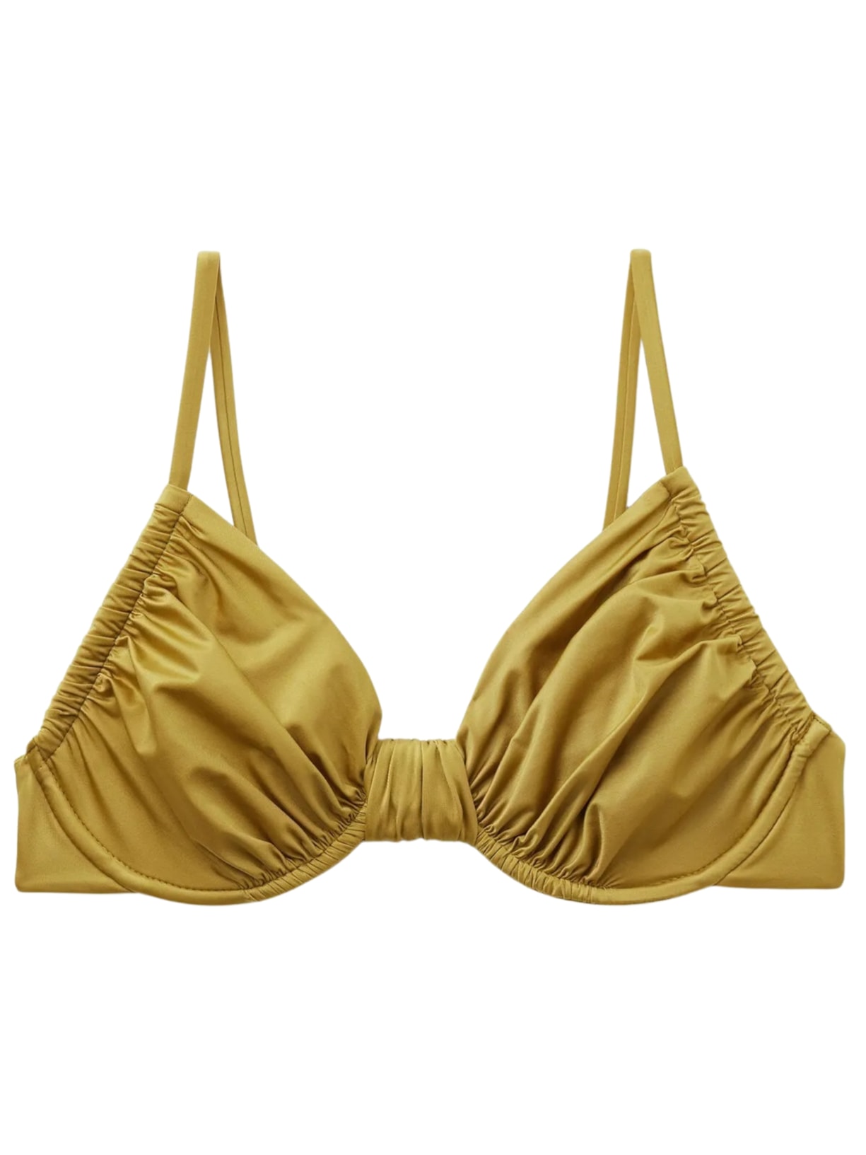 Parte De Cima De Biquíni Balconette Shiny Satin - Verde
