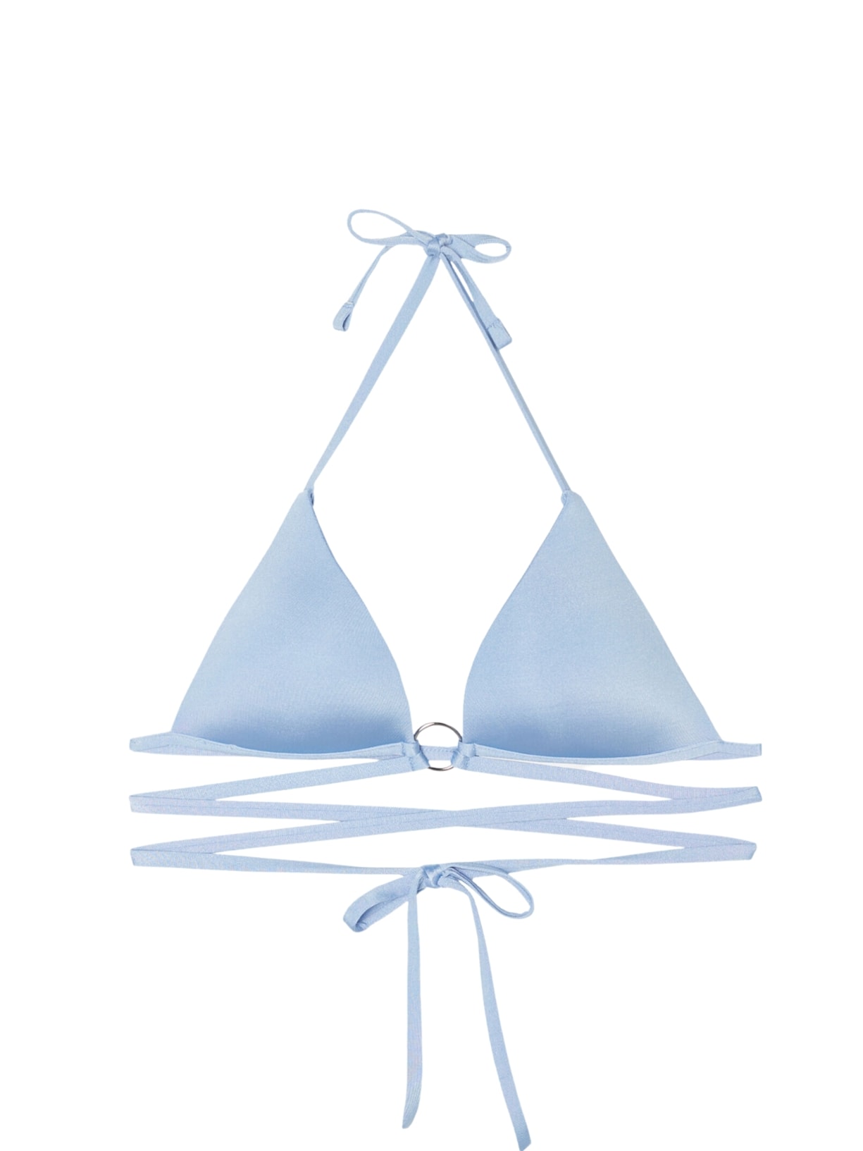 Parte De Cima De Biquíni Cortininha Almofadada Abu Dhabi - Azul