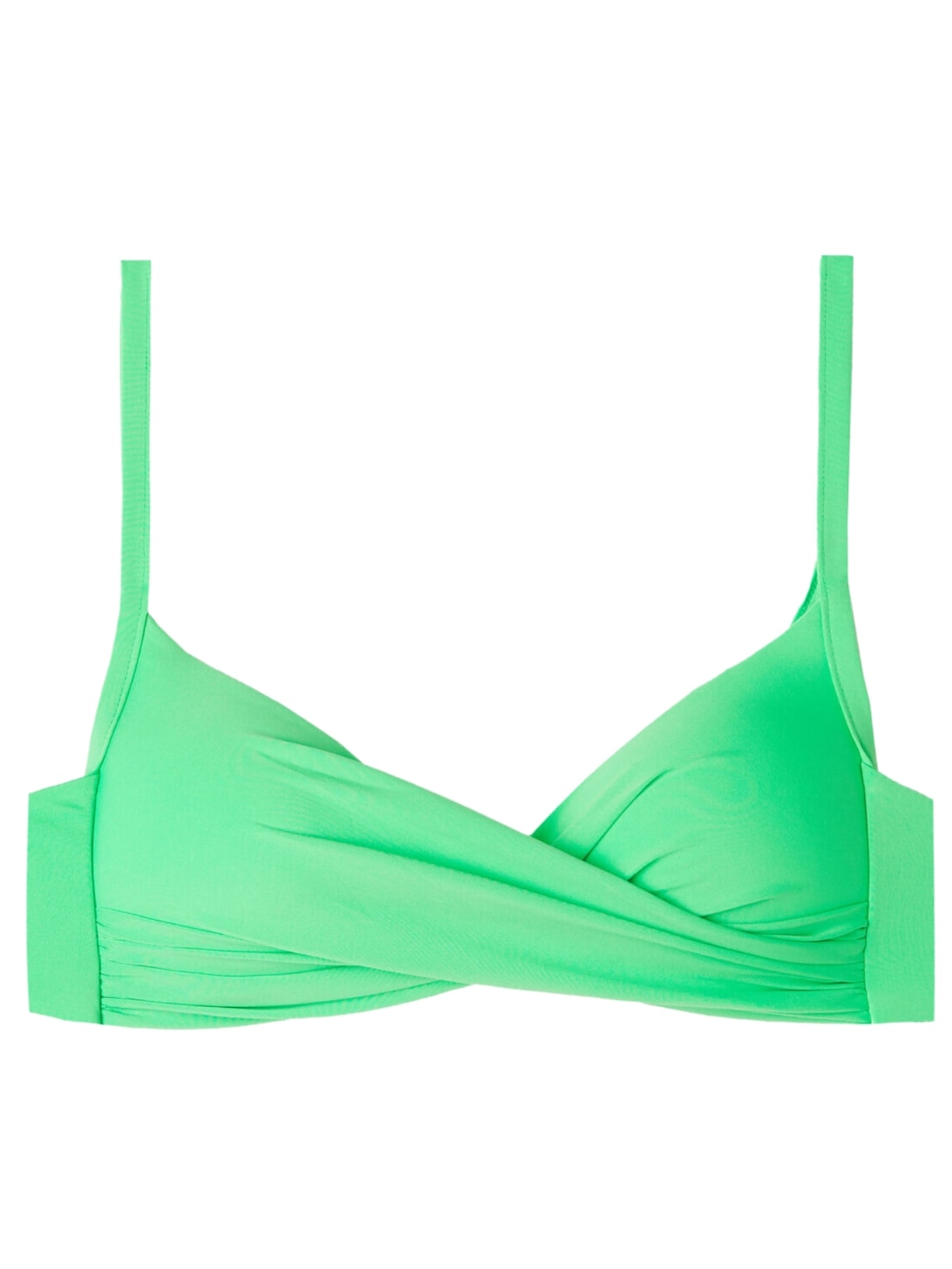 Parte De Cima De Biquíni Cortininha Almofadada Indonesia Eco - Verde